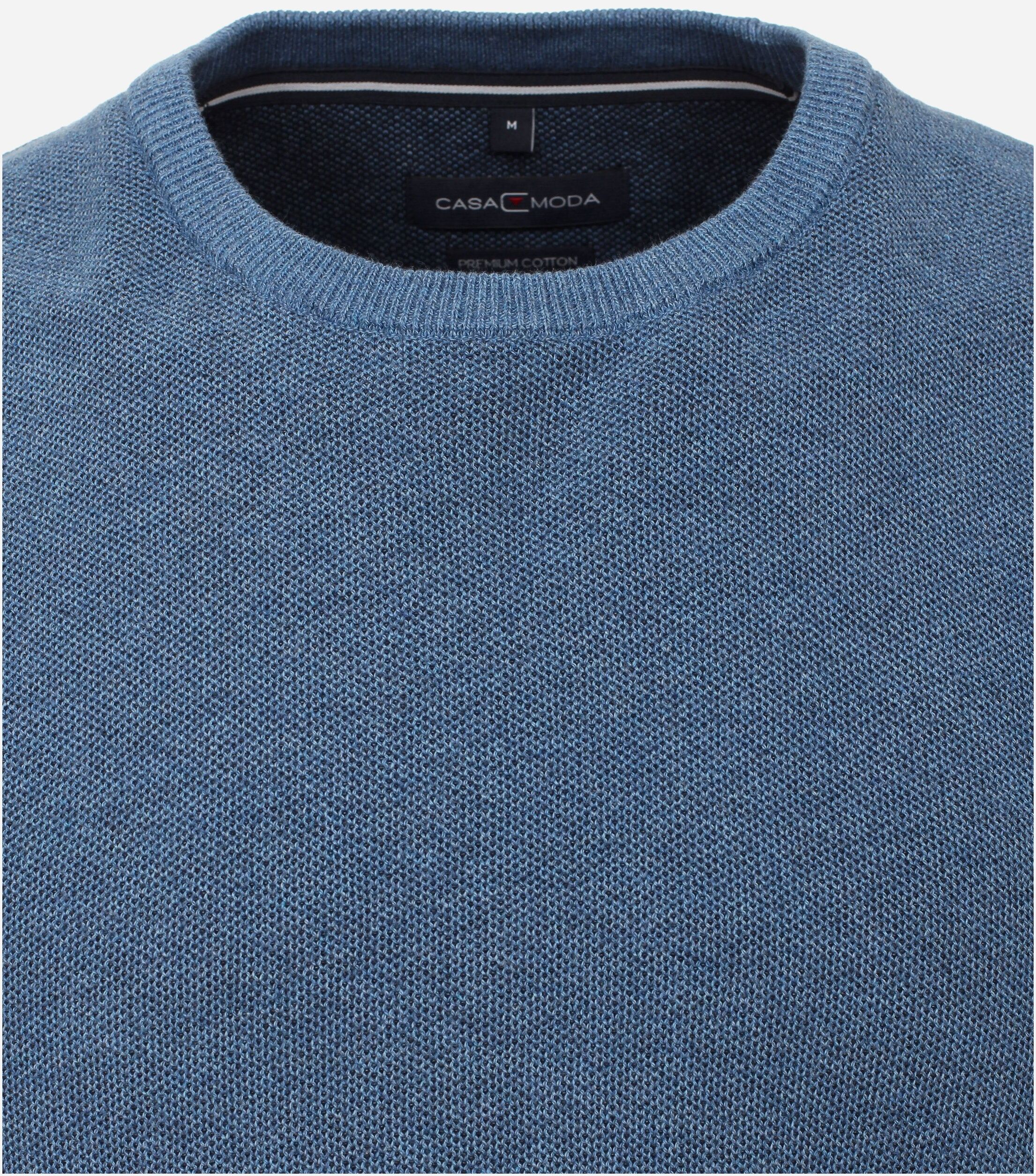 CASA MODA comfort fit trui, middenblauw melange
