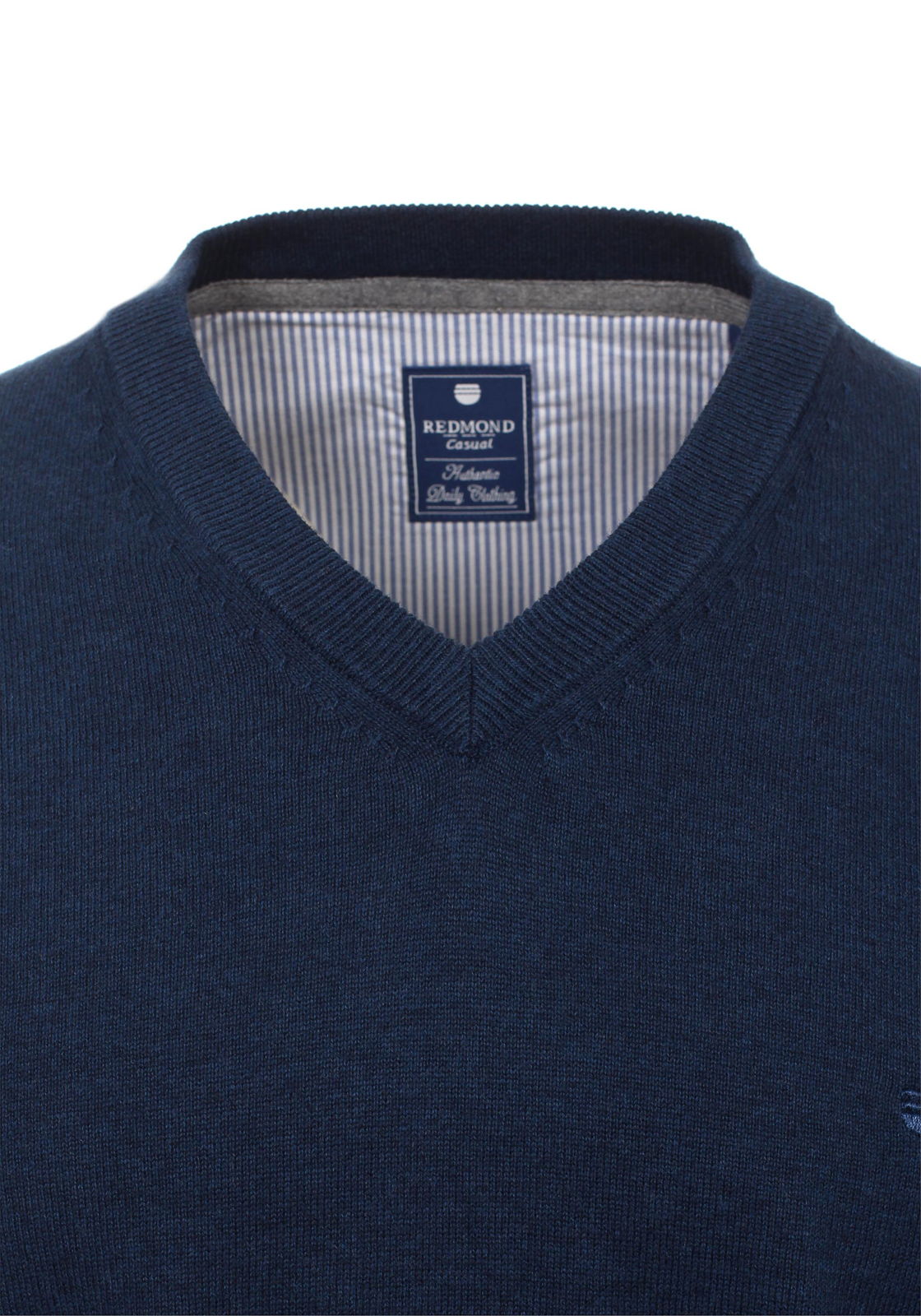 4-4049807960656-redmond-trui_HR Redmond heren trui katoen, V-hals, blauw