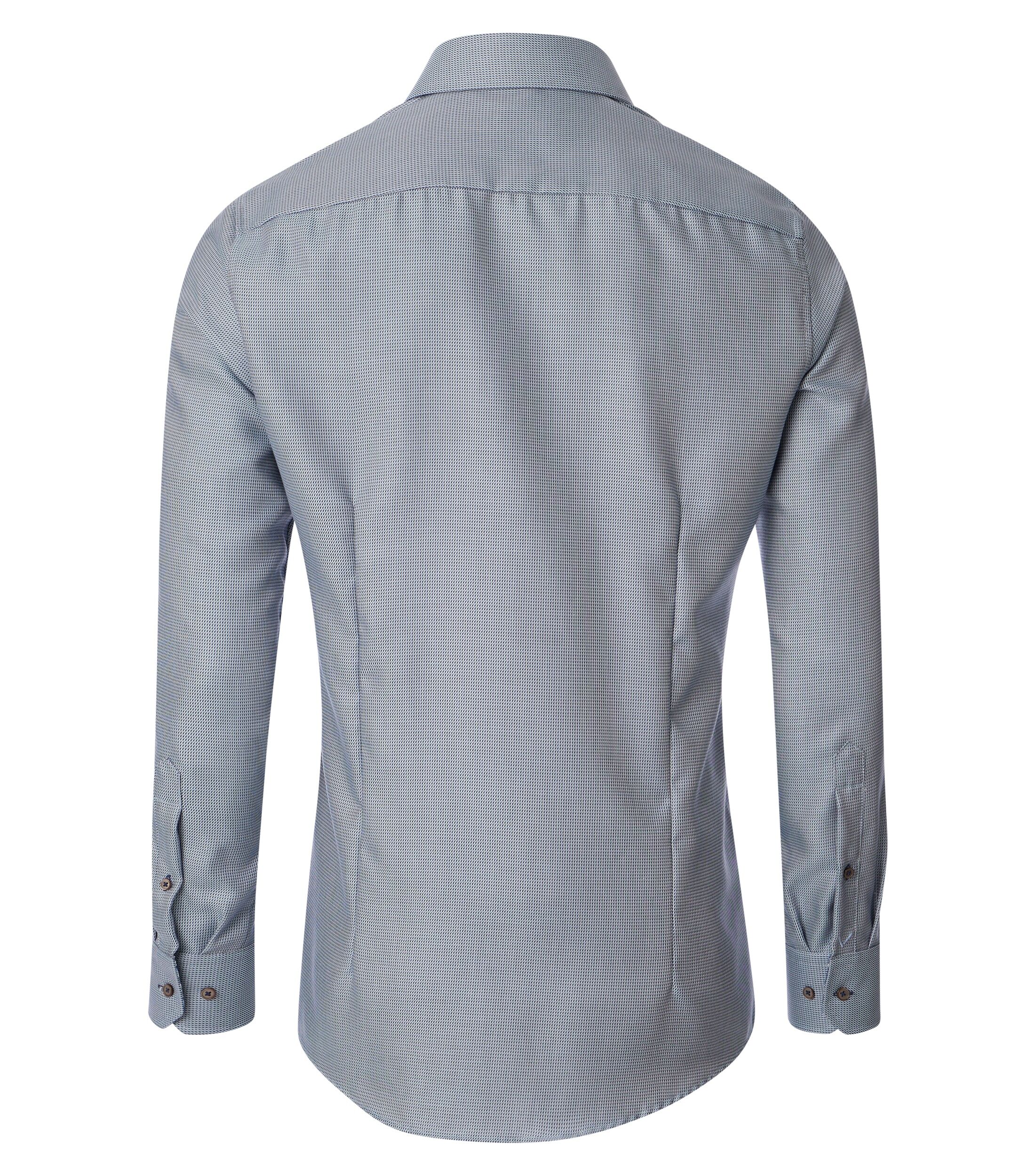 VENTI modern fit overhemd, dobby, bruin - 144321900-201