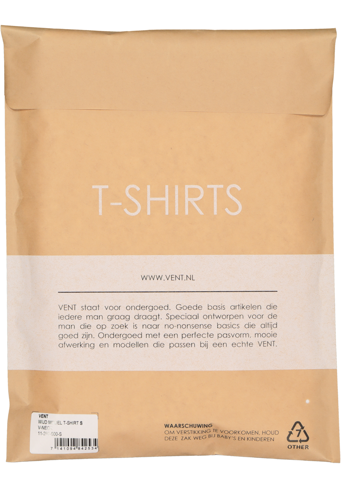 6-7141094842534_Vent_t-shirt_HR VENT wijd model T-shirt V-hals (2-pack), wit