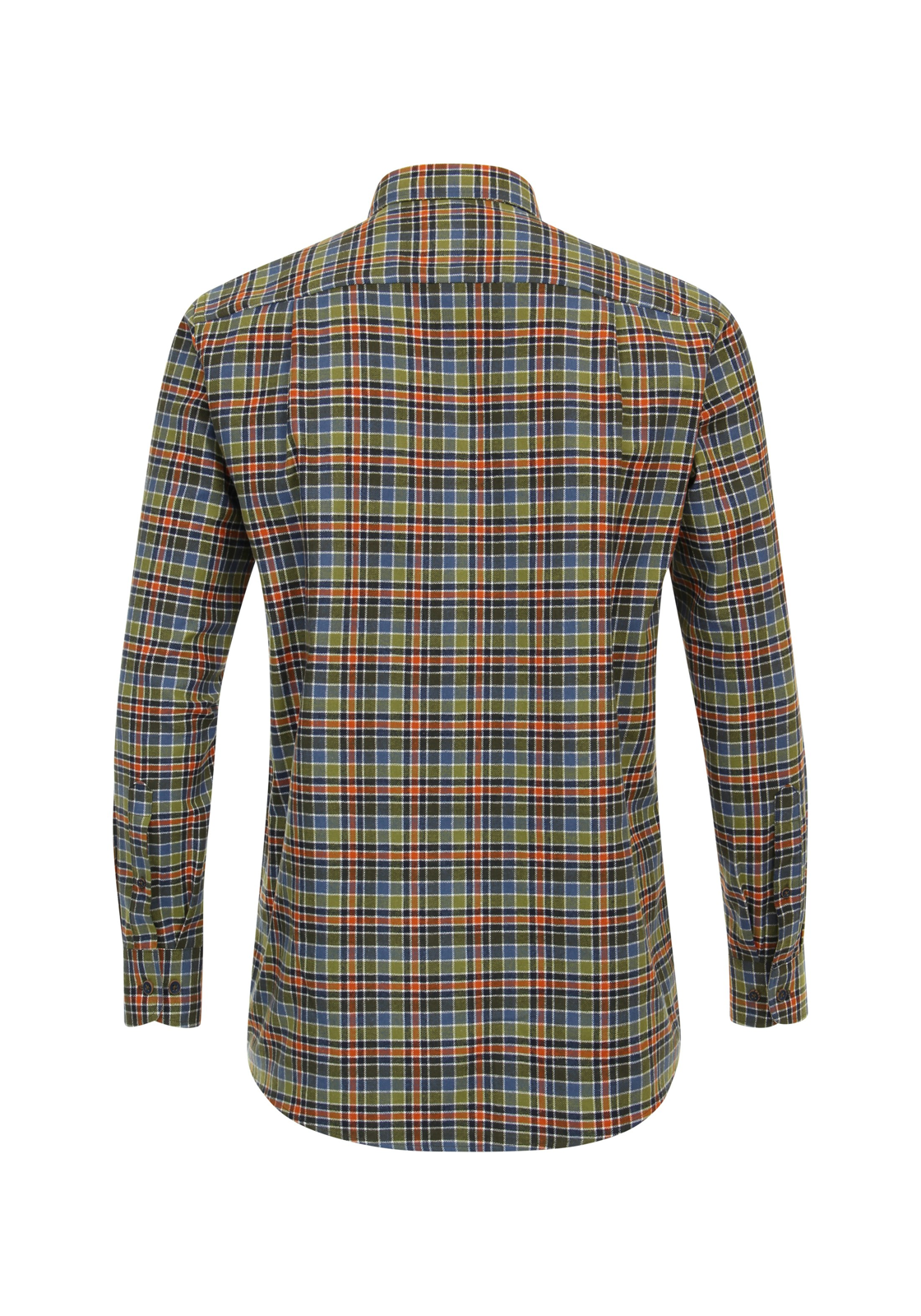 Redmond comfort fit overhemd, popeline, groen geruit - 242160111-60 Redmond comfort fit overhemd, popeline, groen geruit - 242160111-60