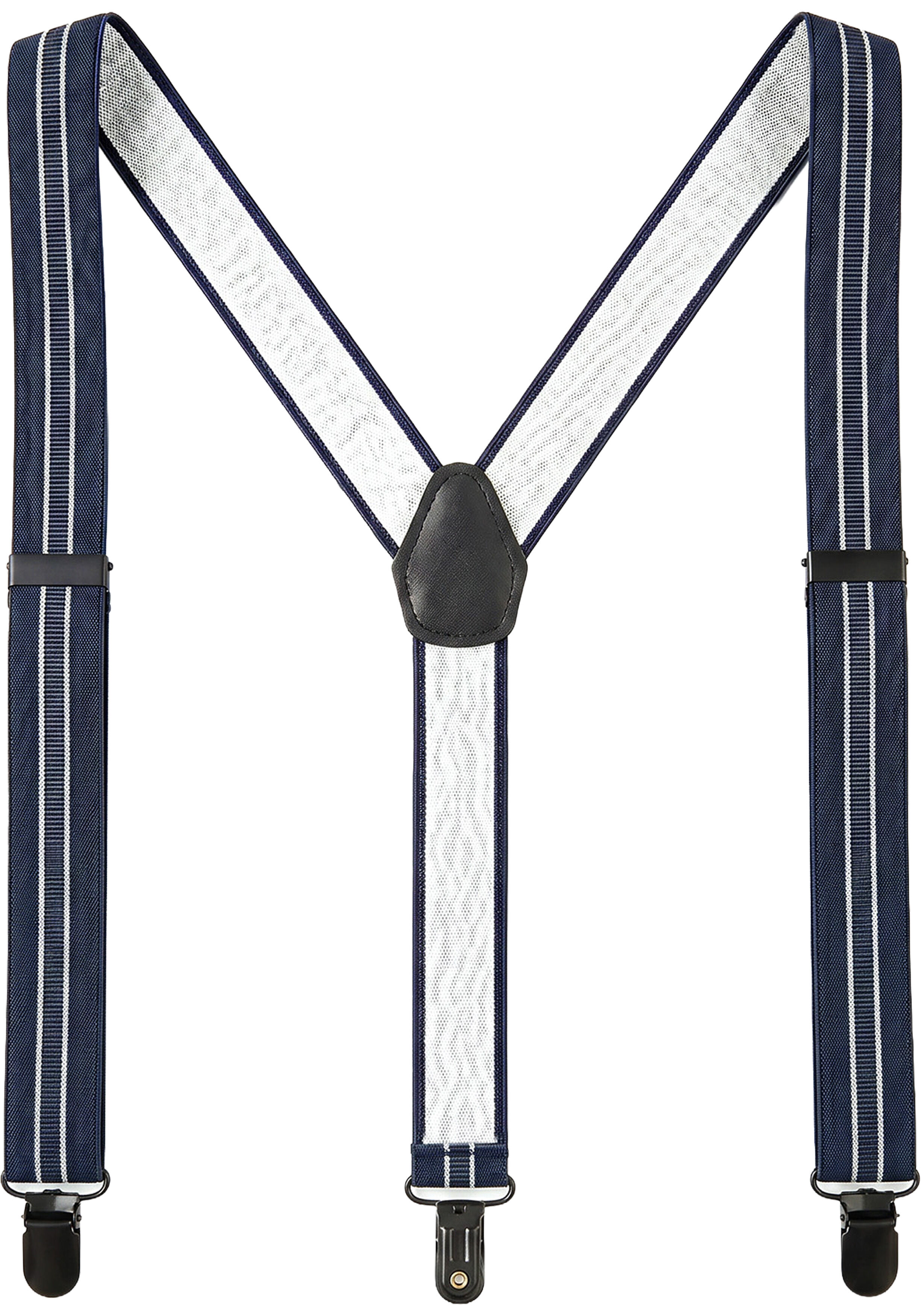 HECHTER heren bretels Y-vorm, blauw gestreept