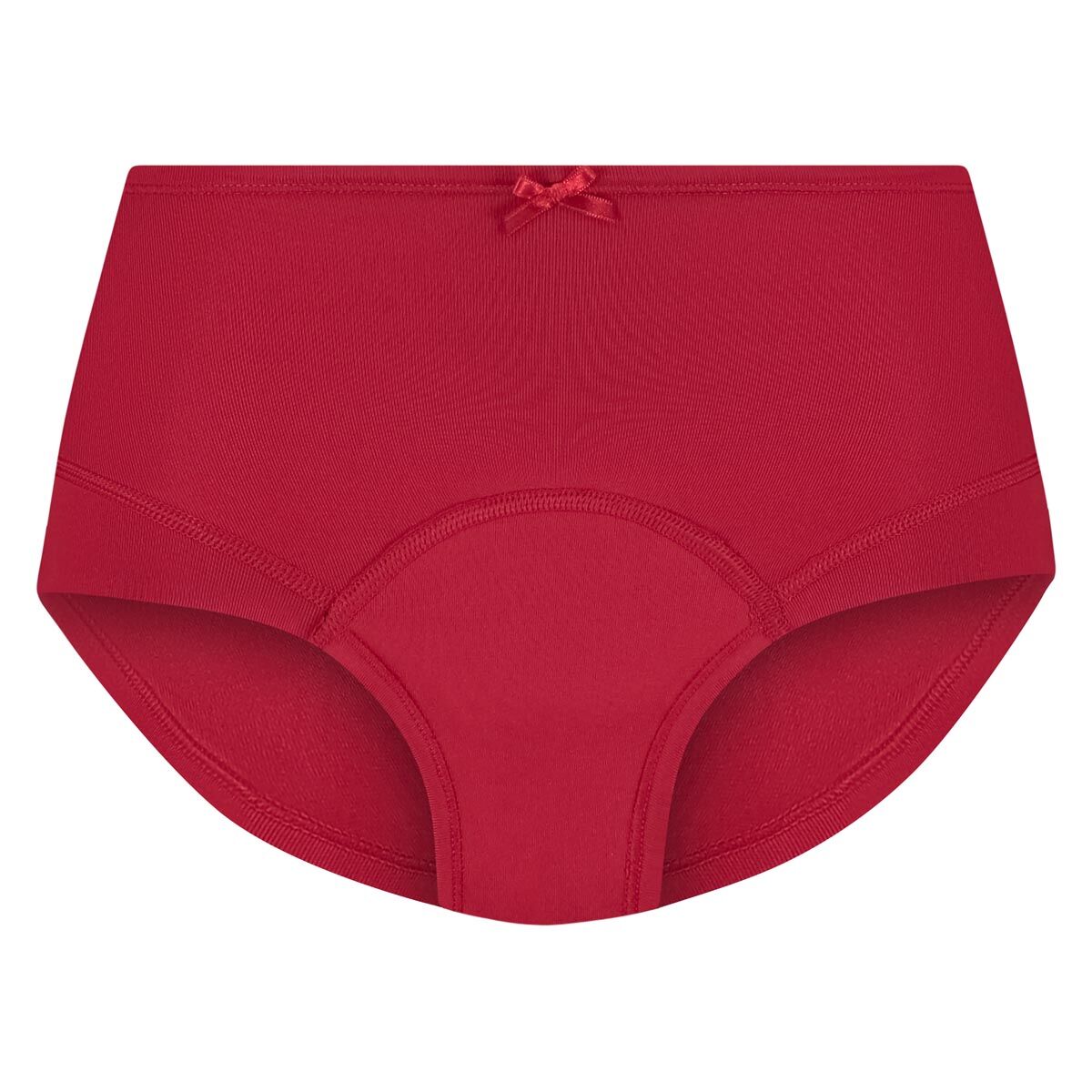 RJ Bodywear Period Undies dames maxi brief medium flow (1-pack), menstruatieslip, donkerrood