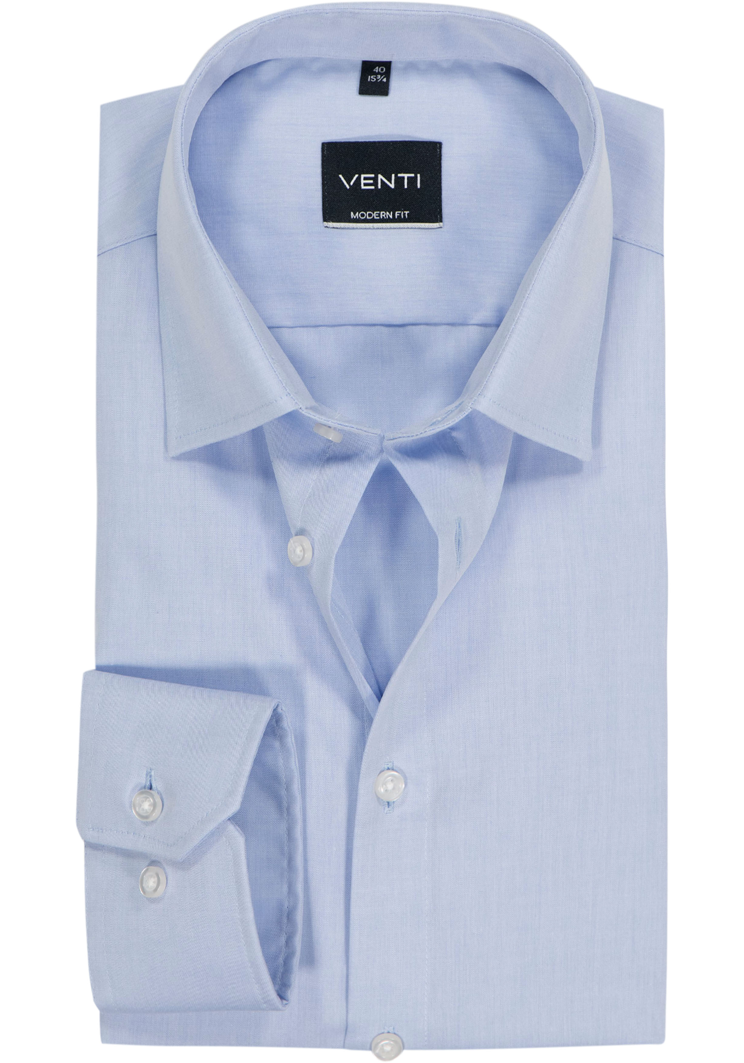 VENTI modern fit overhemd, mouwlengte 7, lichtblauw