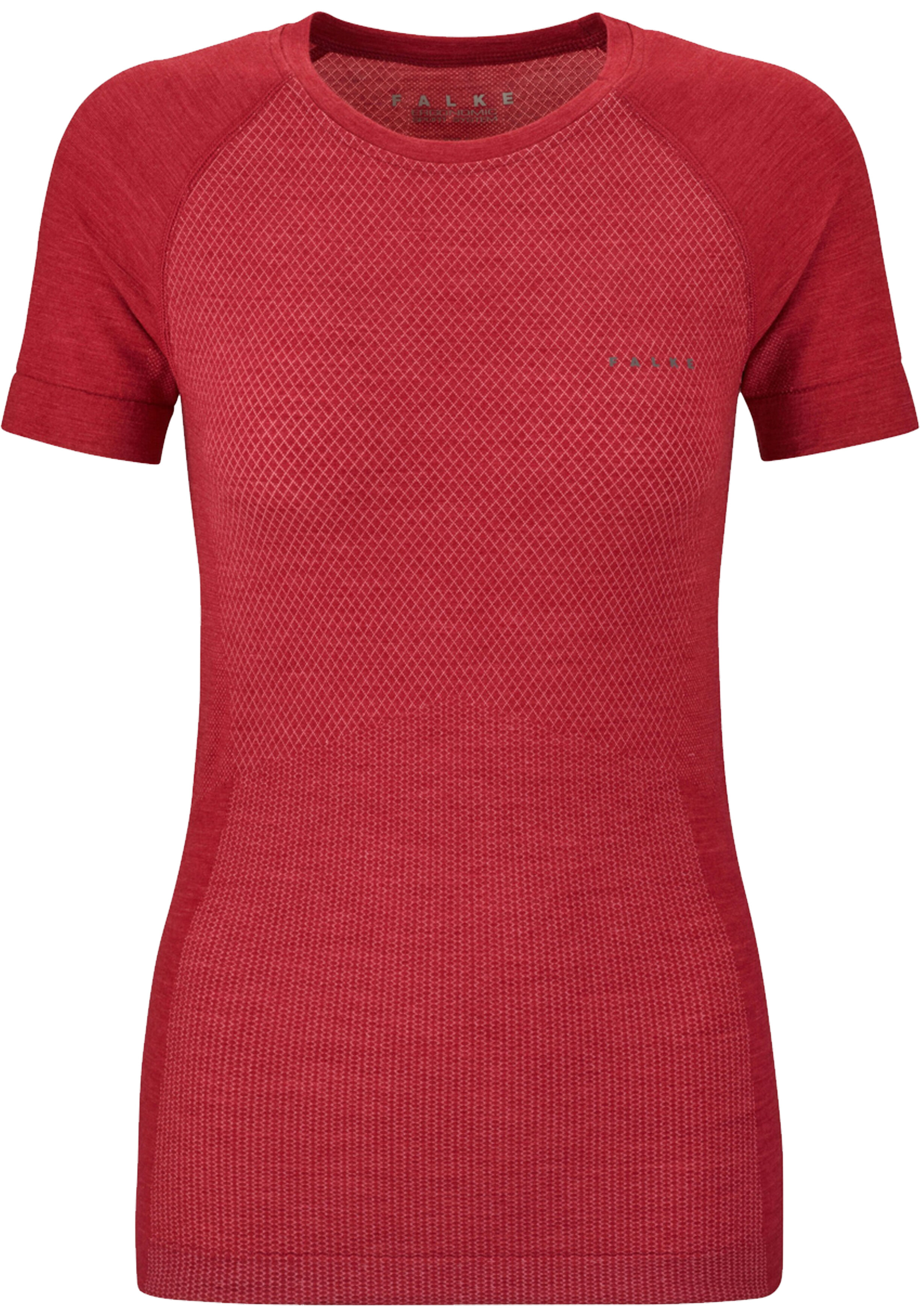 FALKE dames T-shirt Wool-Tech Light, thermoshirt, rood (red)