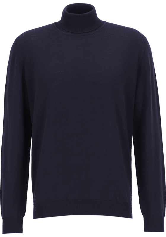 OLYMP modern fit coltrui wol, marine blauw OLYMP modern fit coltrui wol, marine blauw