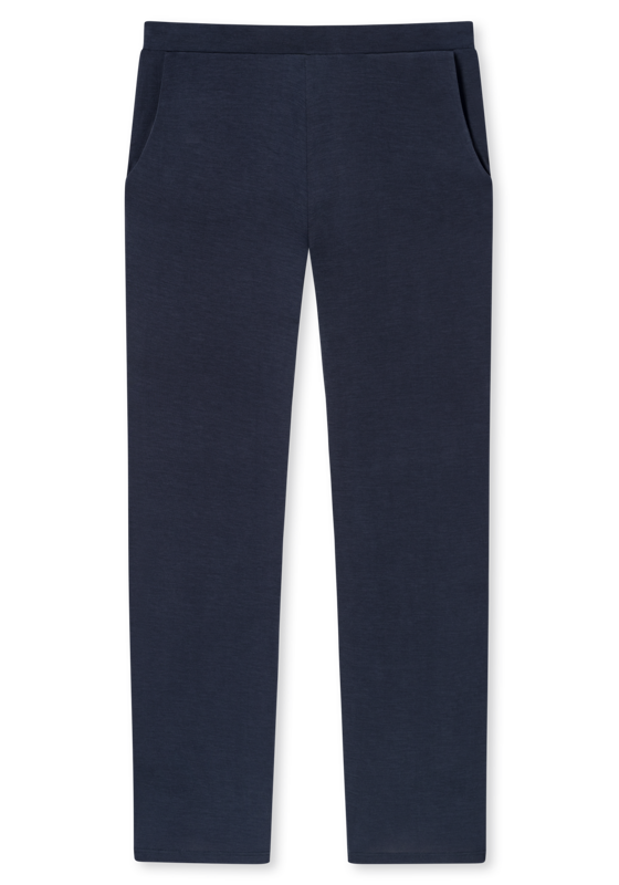 SCHIESSER Mix+Relax loungebroek lang, dames loungebroek lang modal marlene-snit blauw SCHIESSER Mix+Relax loungebroek lang, dames loungebroek lang modal marlene-snit blauw
