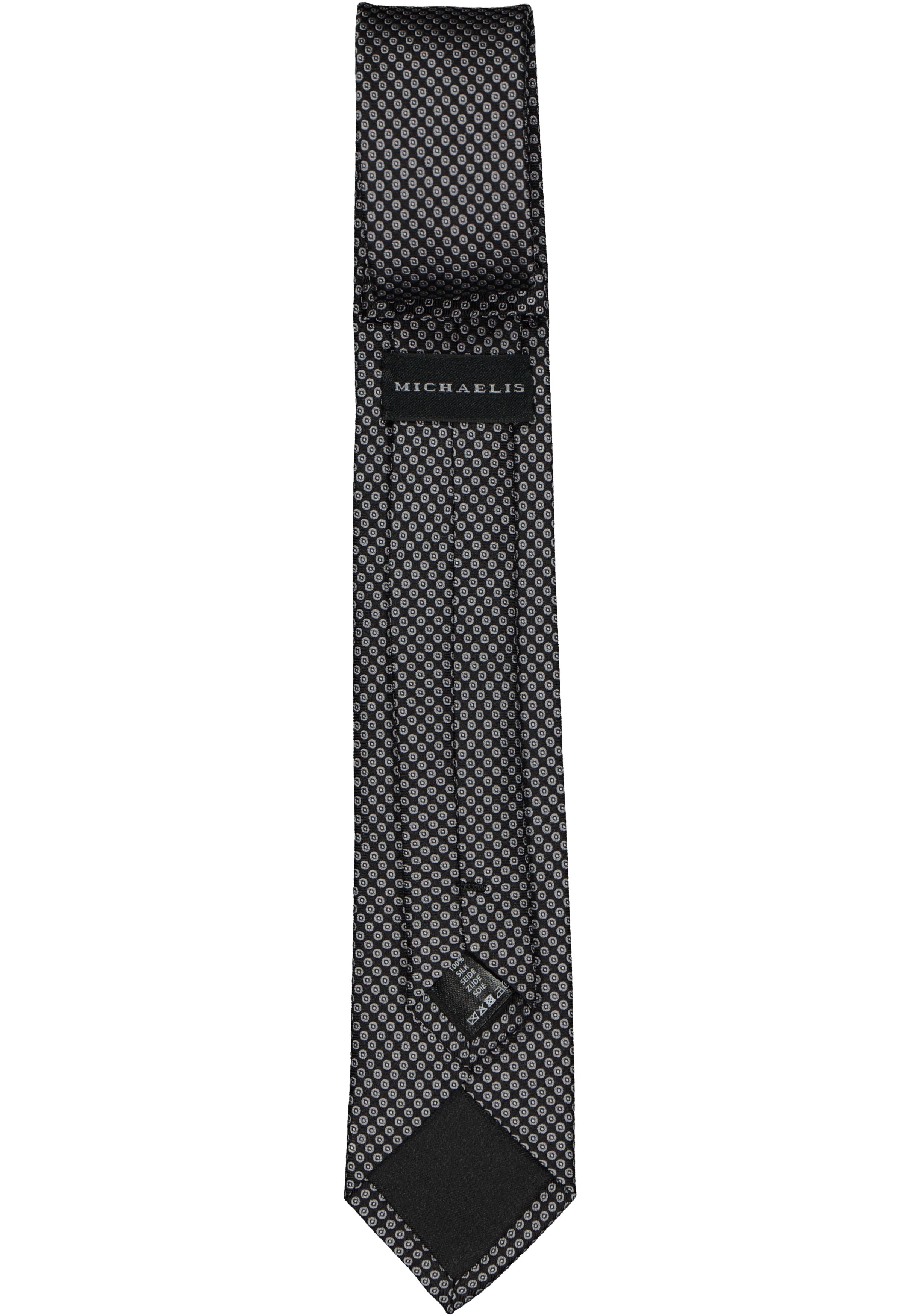 Michaelis stropdas, zwart dessin