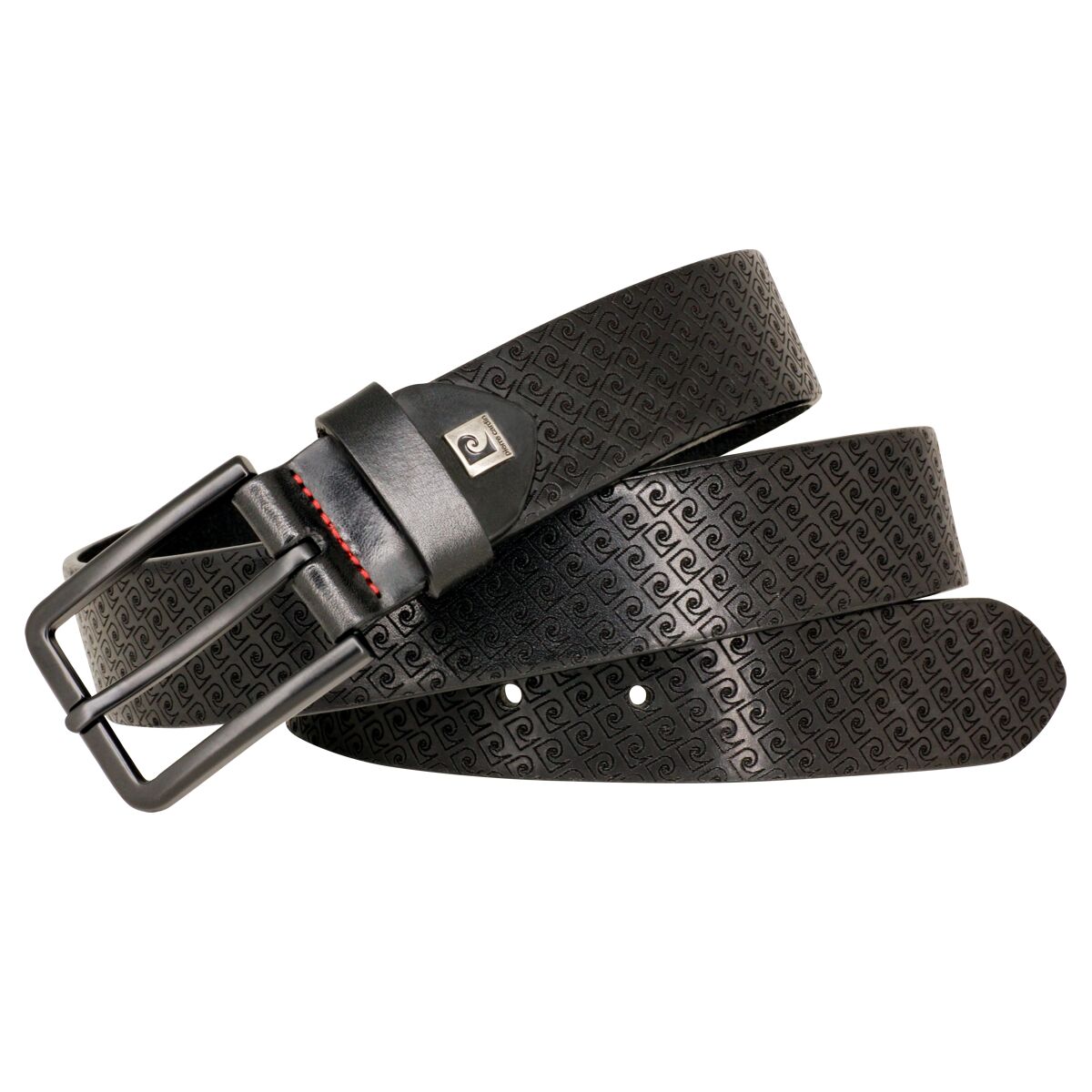 PIERRE CARDIN leren heren riem, zwart