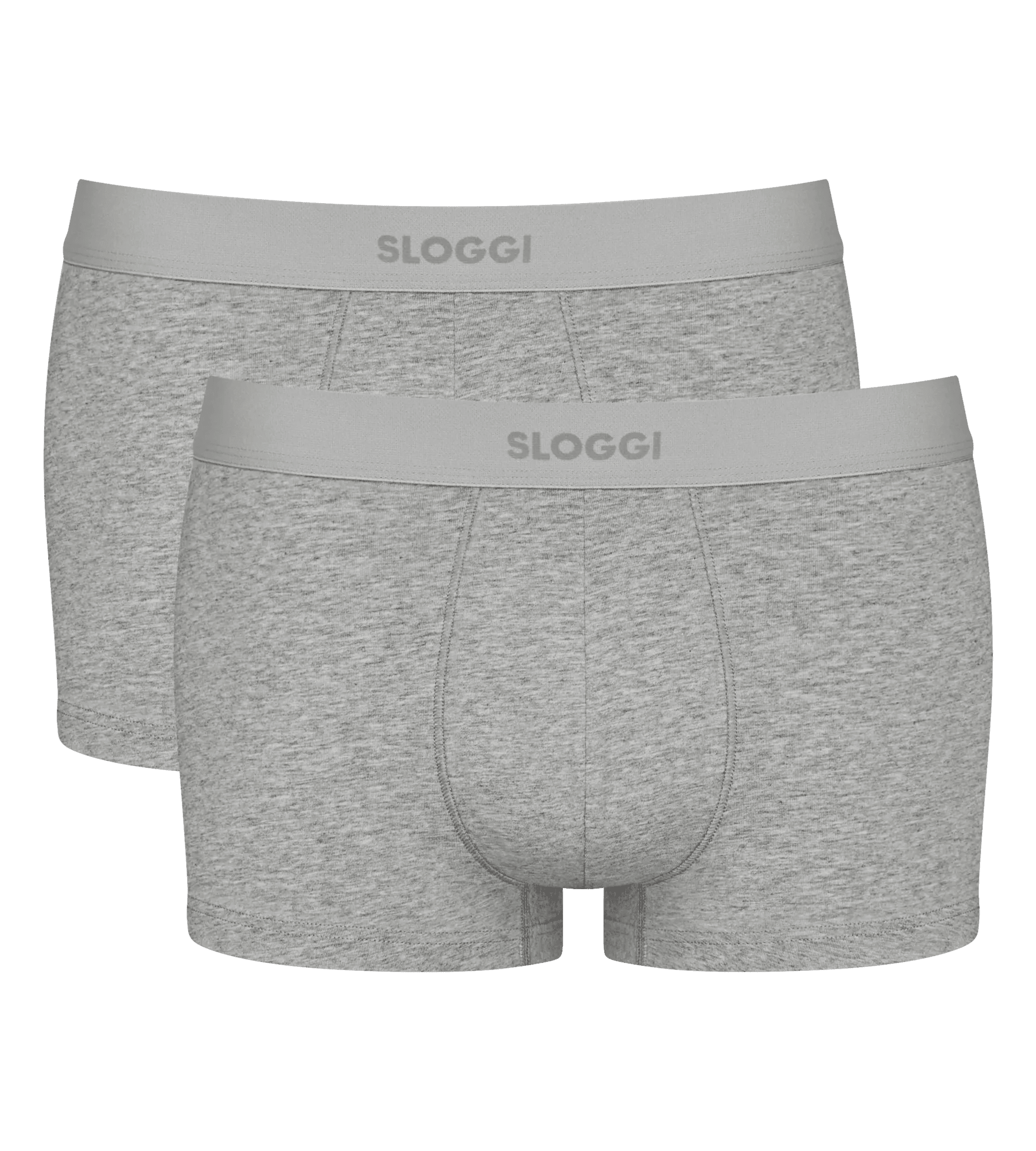 Sloggi Men EVER Ease Hipster, heren boxershort korte pijp (2-pack), donkergrijs melange