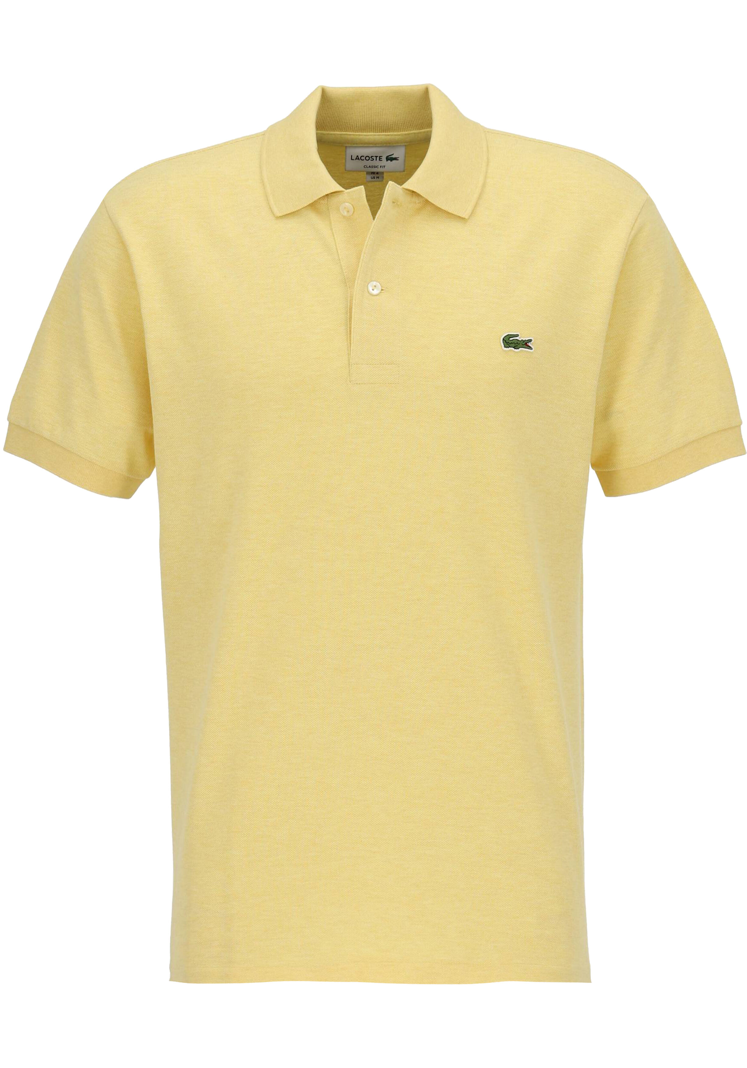 Lacoste Classic Fit polo, geel melange