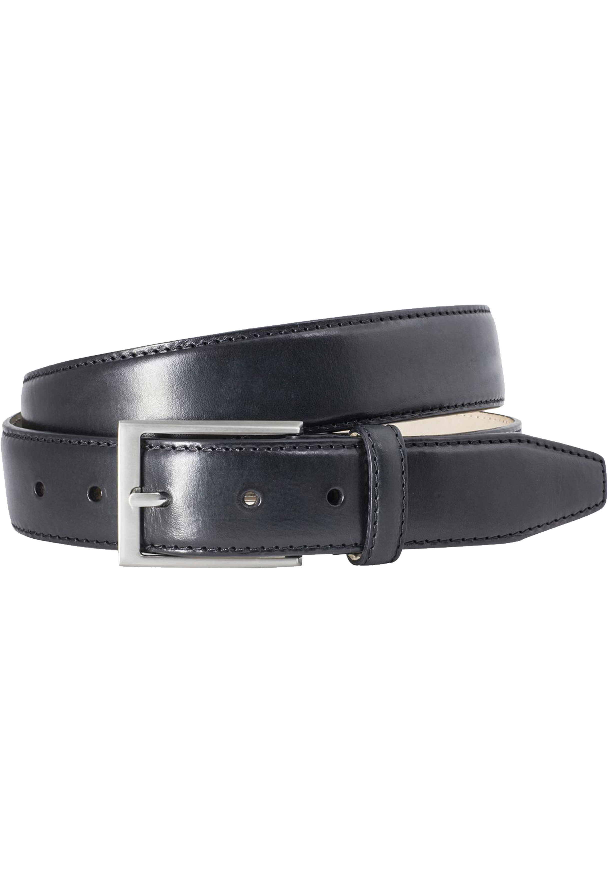 LINDENMANN leren heren riem, zwart