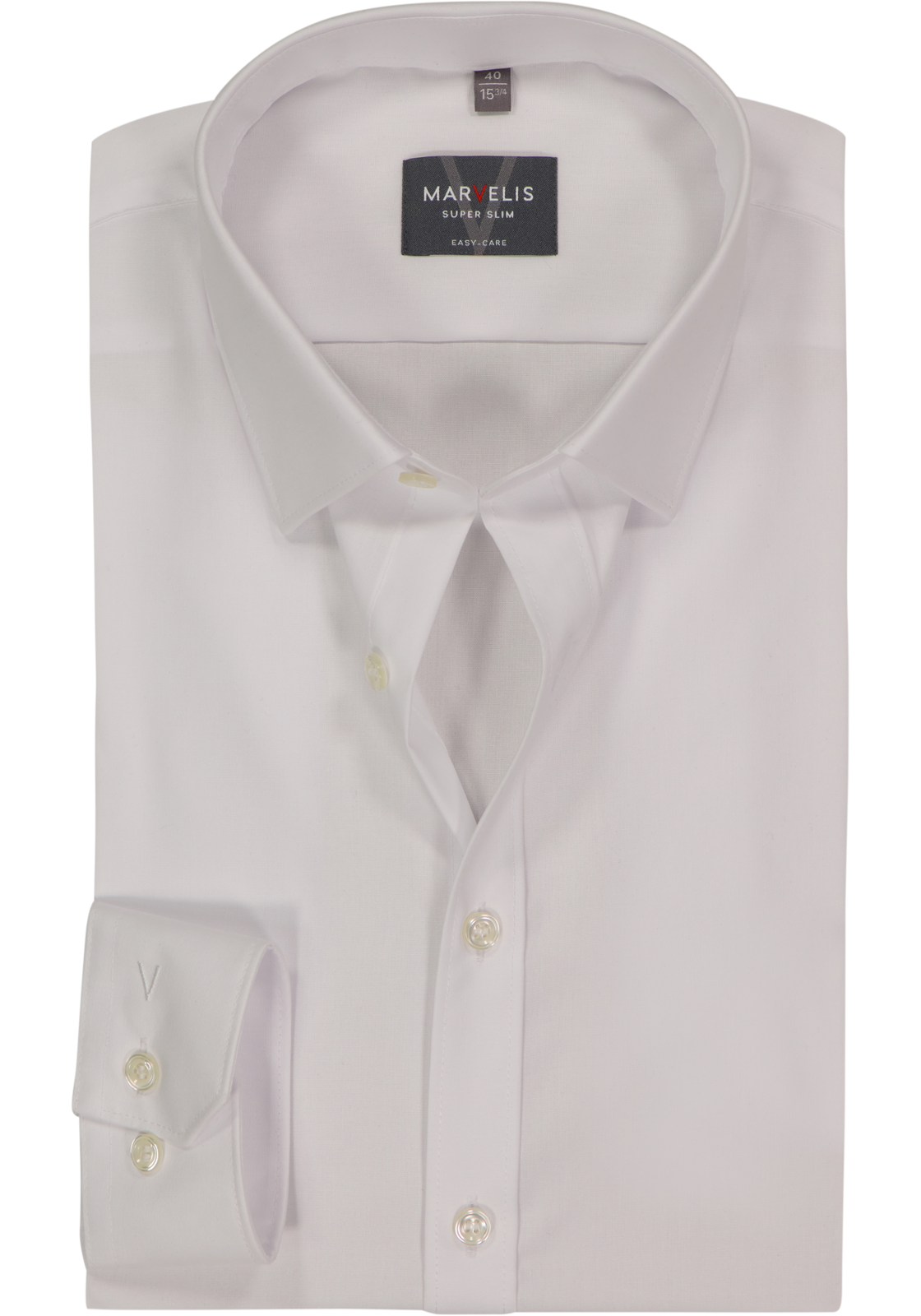 MARVELIS super slim fit overhemd, popeline, wit MARVELIS super slim fit overhemd, popeline, wit