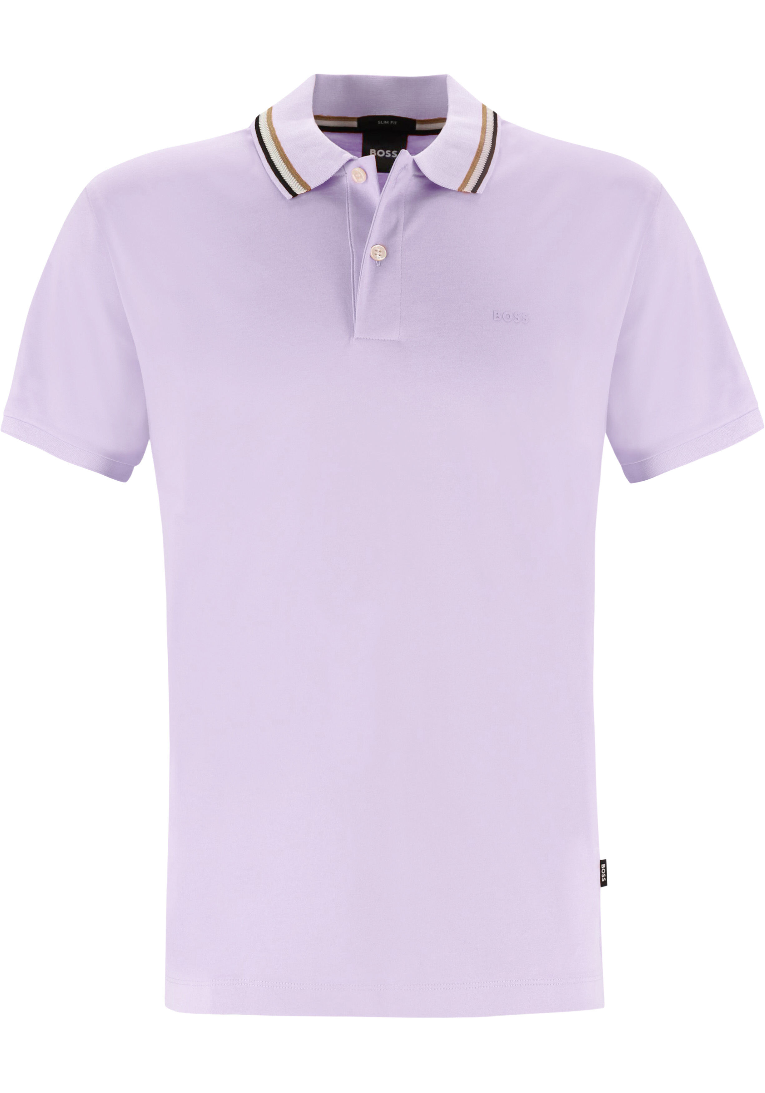 BOSS Penrose slim fit polo, jersey, paars
