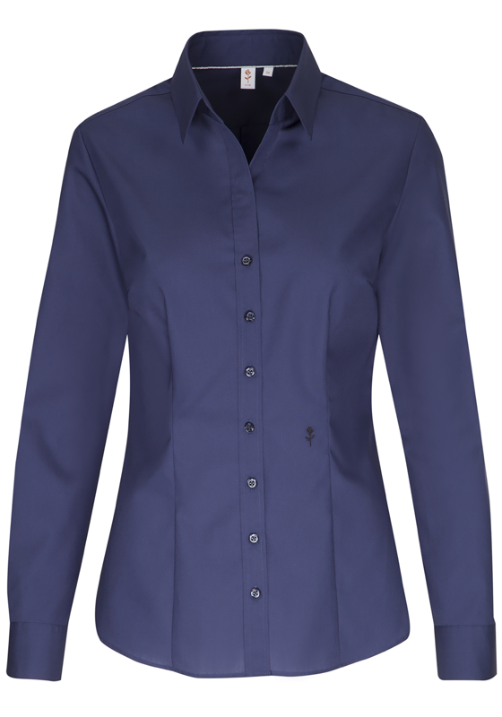 Seidensticker dames blouse slim fit, donkerblauw Seidensticker dames blouse slim fit, donkerblauw