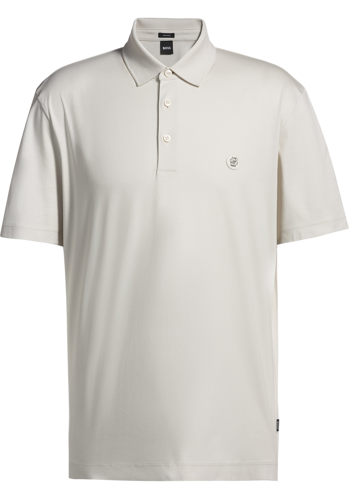 BOSS Parris regular fit heren polo, pique, wit BOSS Parris regular fit heren polo, pique, wit