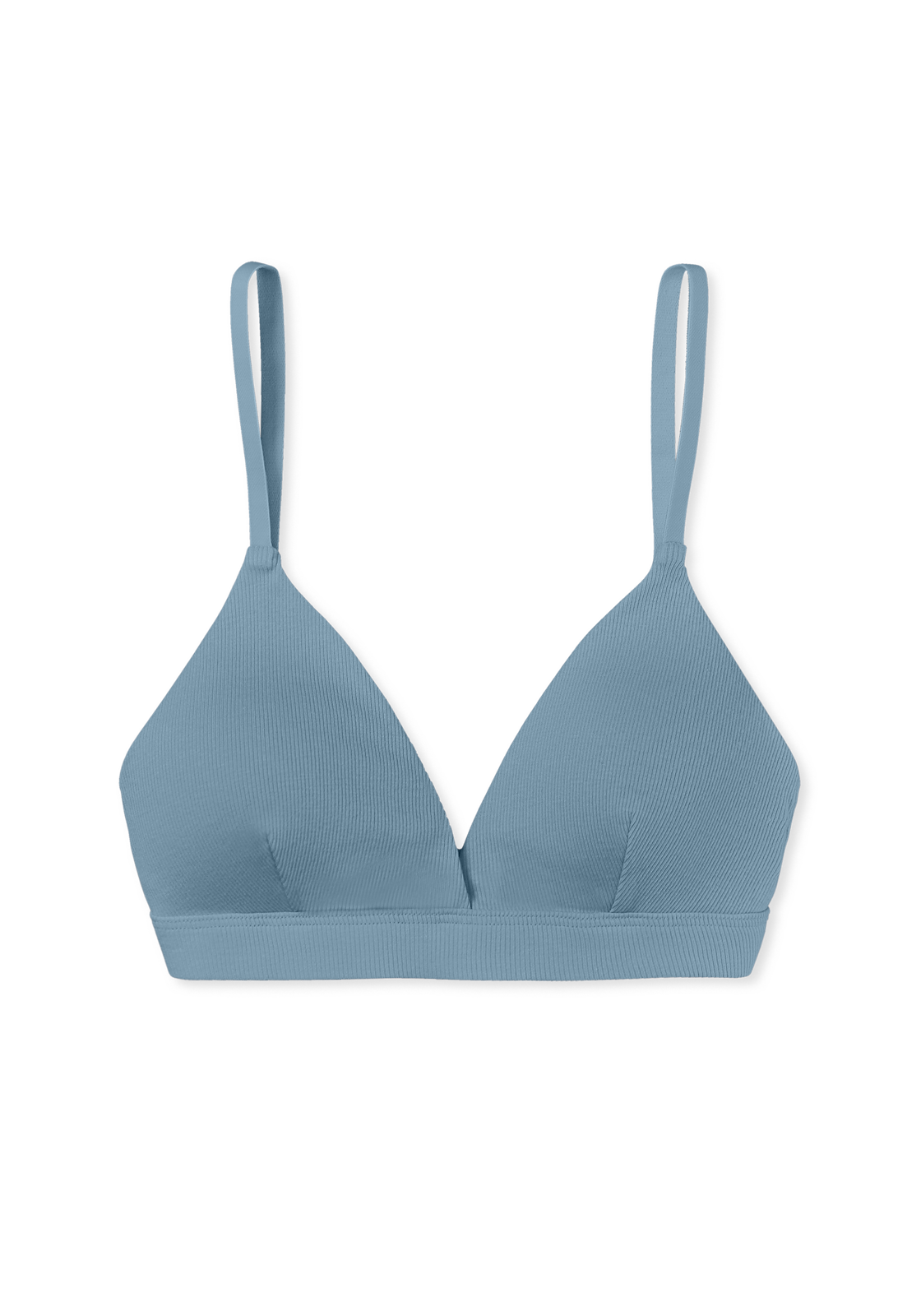 image_2_179915-808_2_1280x1280 SCHIESSER Pure Rib bh (1-pack), dames beha dubbelrib biologisch katoen verwijderbare pads blauwgrijs