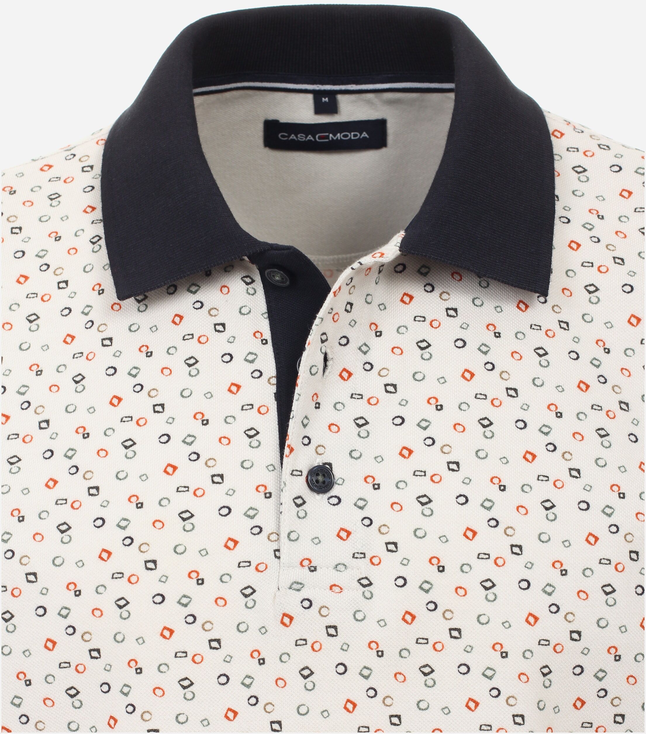 CASA MODA comfort fit heren polo, wit