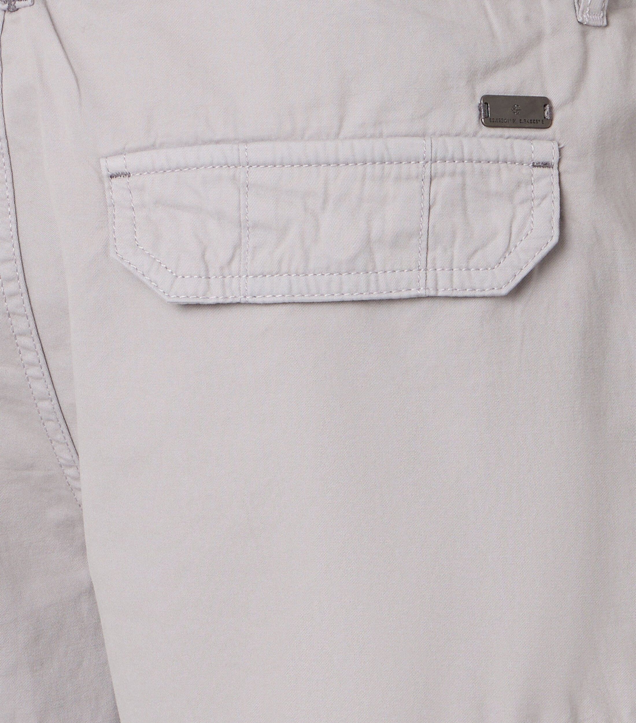 CASA MODA bermuda BEN, heren cargo korte broek, zilvergrijs