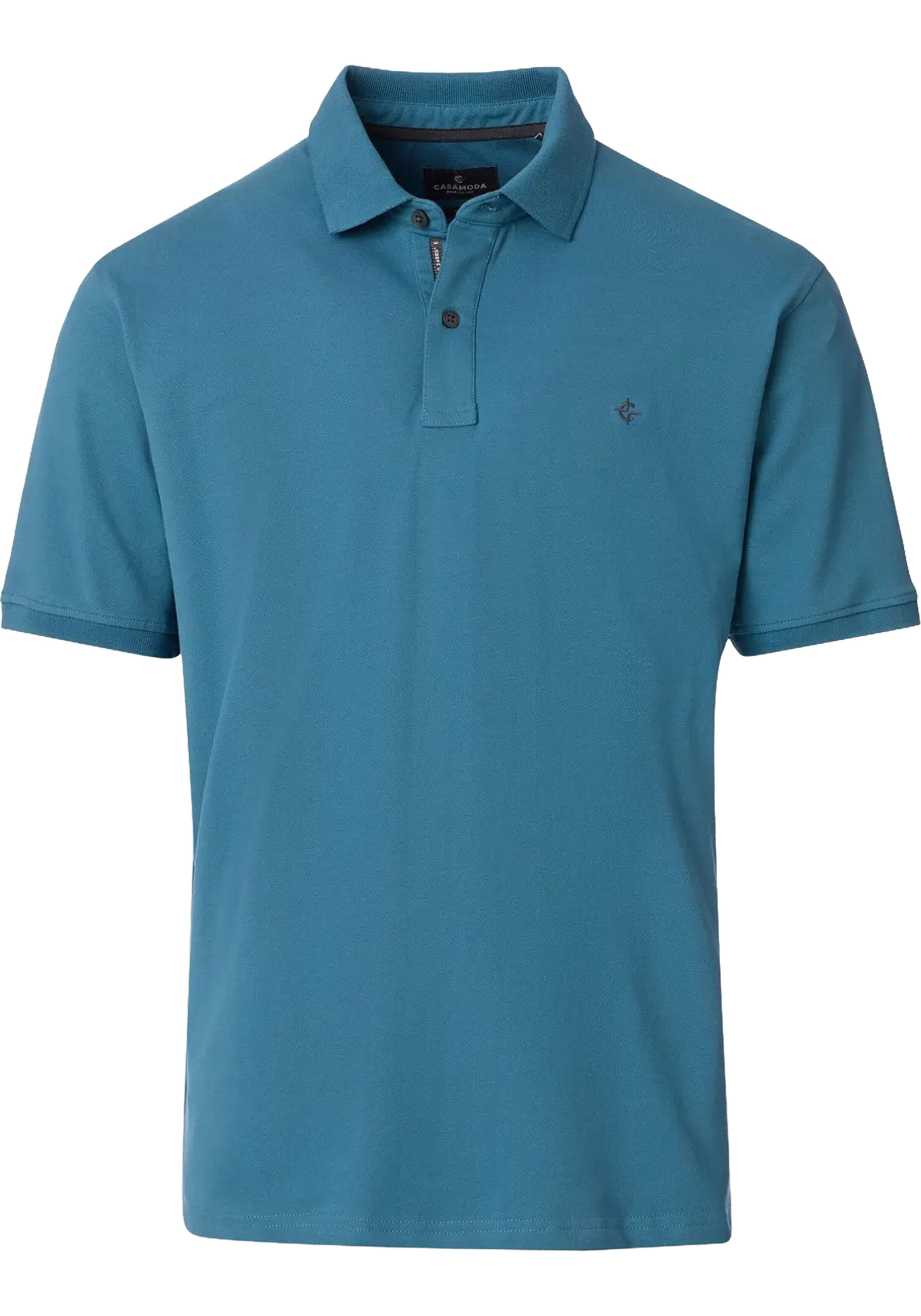 CASA MODA comfort fit heren polo, aqua
