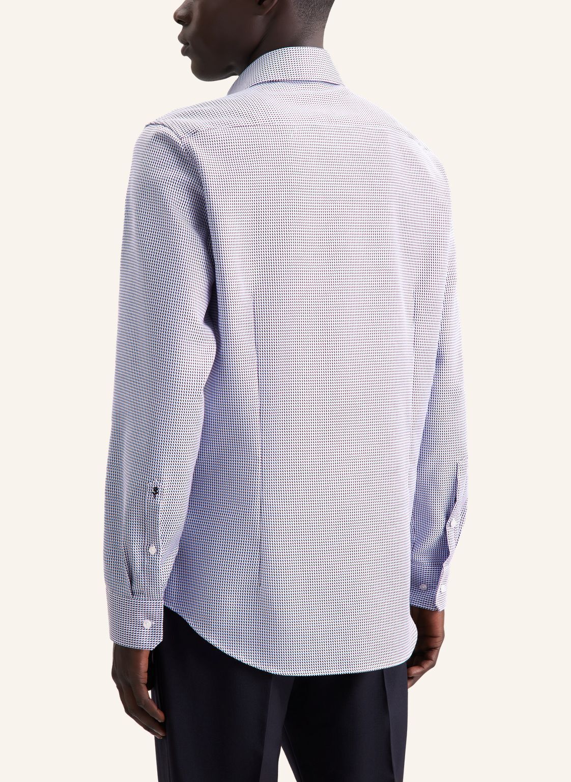Seidensticker slim fit overhemd, popeline, rood geruit