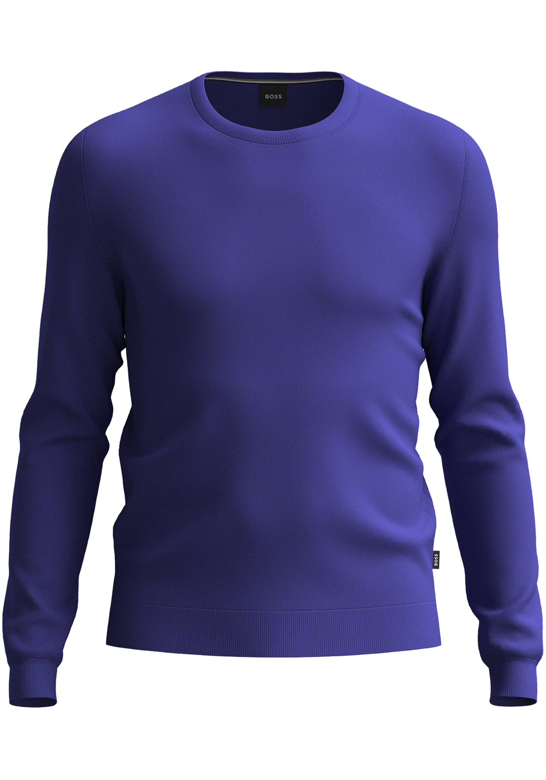 1-4063539177939-50468239-508-trui-hugo_boss_HR BOSS Leno slim fit trui wol, heren pullover met O-hals, paars