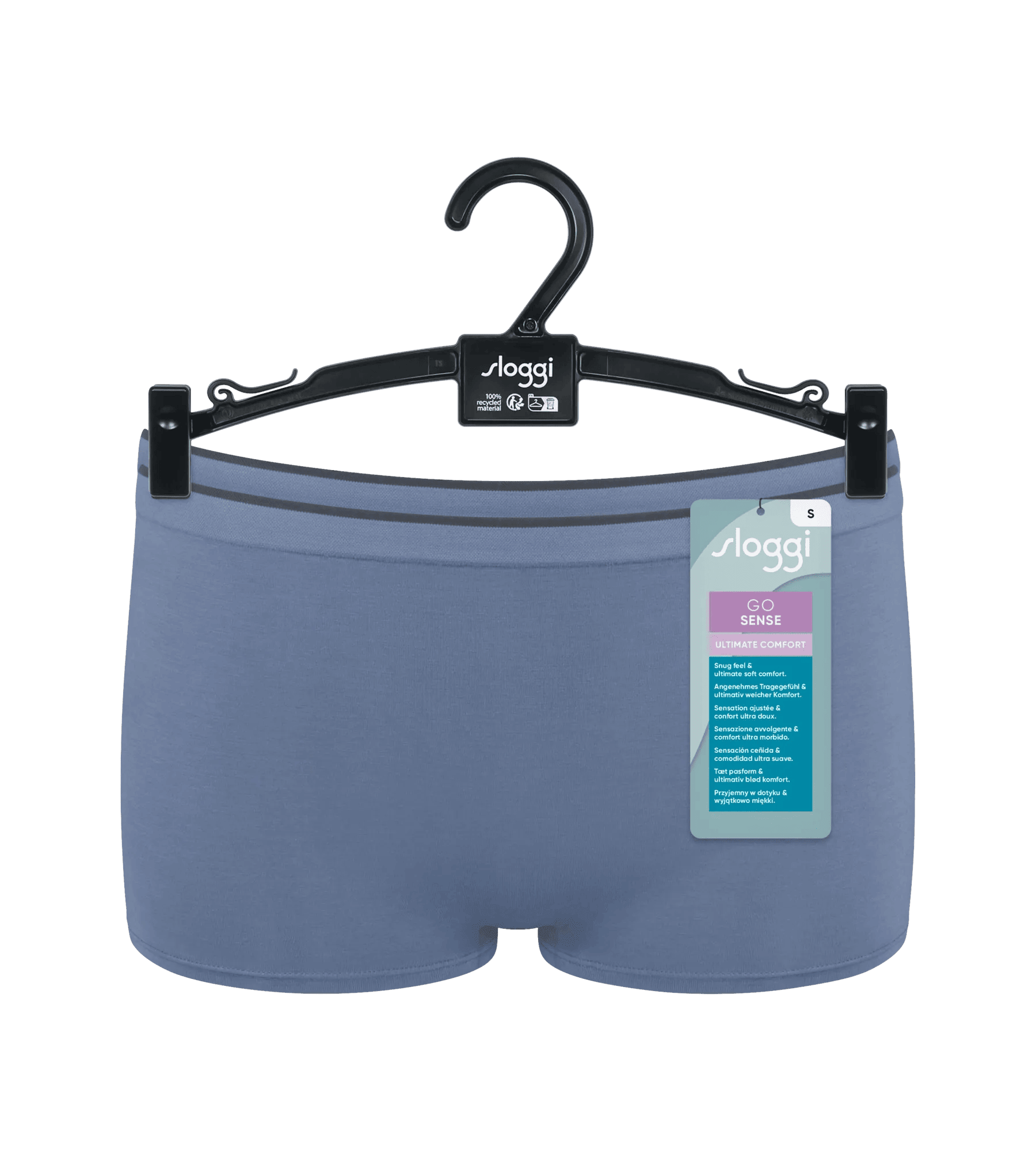 Sloggi Women GO Sense Short (2-pack), dames boxer, middenblauw