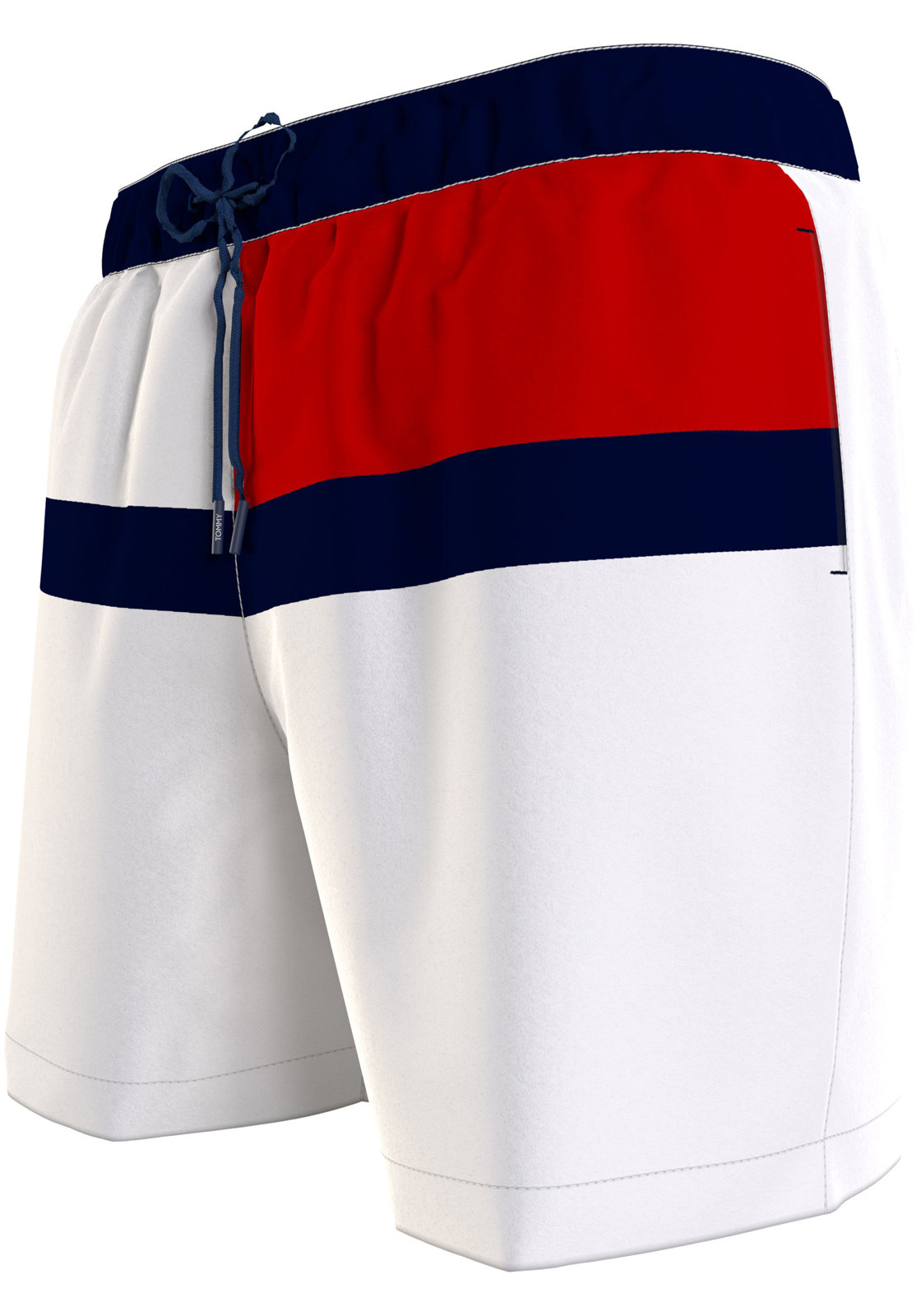 image-1php_kopie-87 Tommy Hilfiger Medium Drawstring swimshort, heren zwembroek, wit