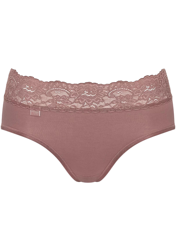 Sloggi Women Romance Midi (1-pack), dames slip, donkerbruin Sloggi Women Romance Midi (1-pack), dames slip, donkerbruin