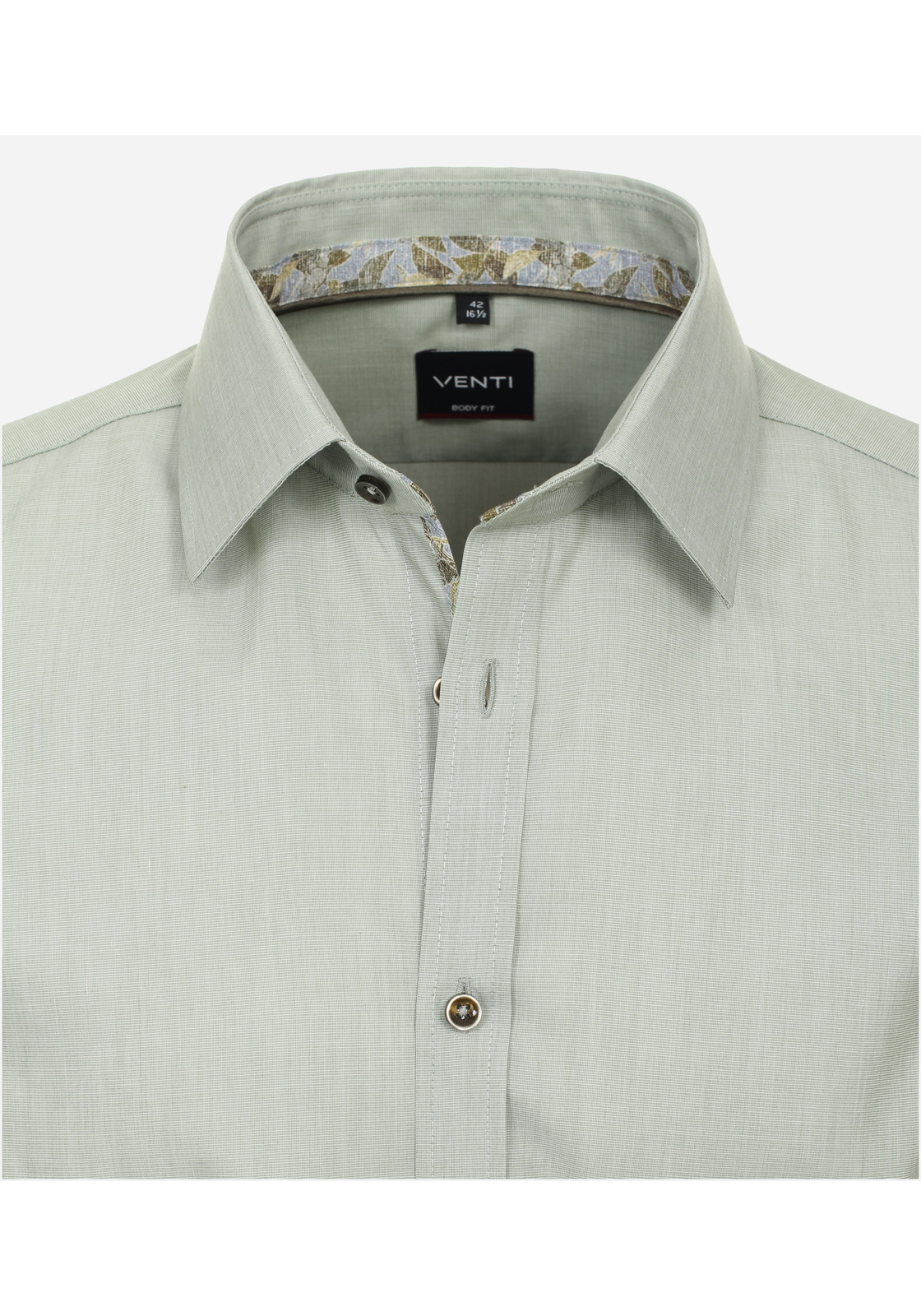 image_4_387d640140db4a7f01f8b7b6efb382eajpgautoformatbgF3F3F3blend-alpha100blend-colorF3F3F3blend-modedarkenfitclampp VENTI body fit overhemd, popeline, groen