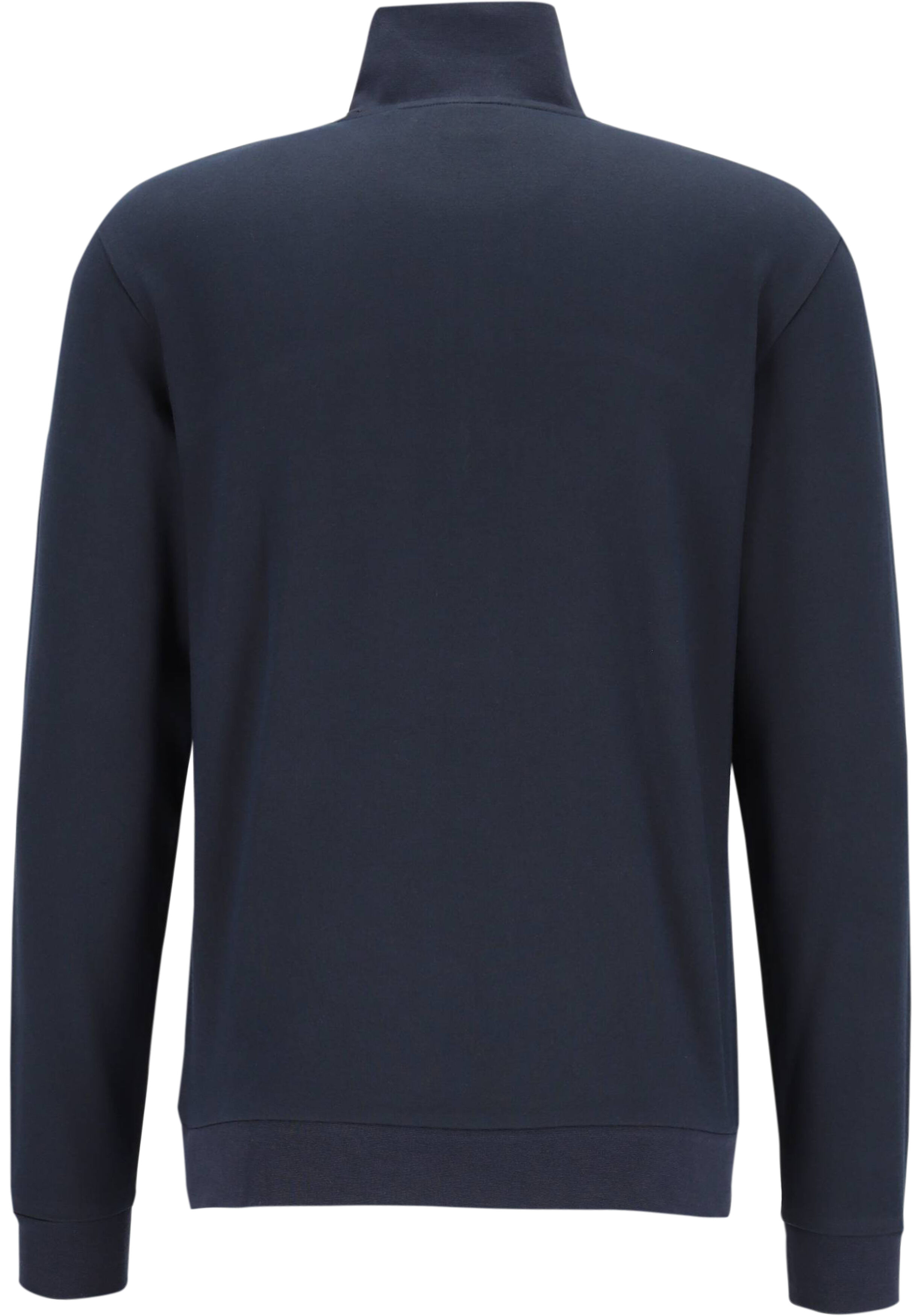 BOSS Tracksuit Half Zip, heren lounge trui, donkerblauw