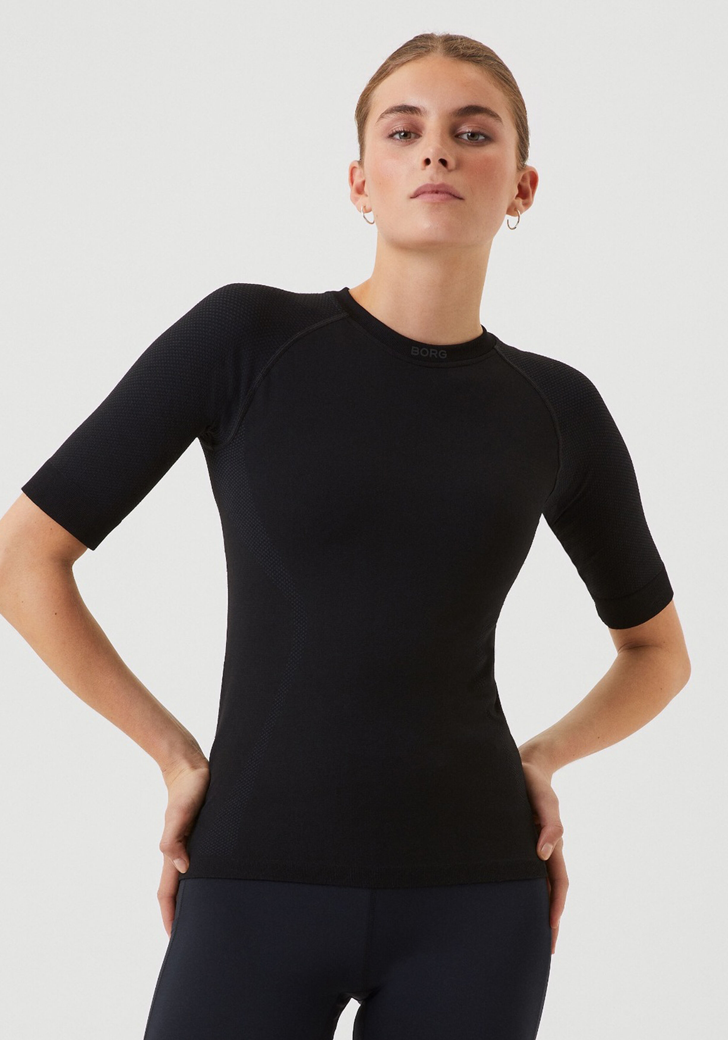 Bjorn Borg dames running seamless T-shirt, zwart