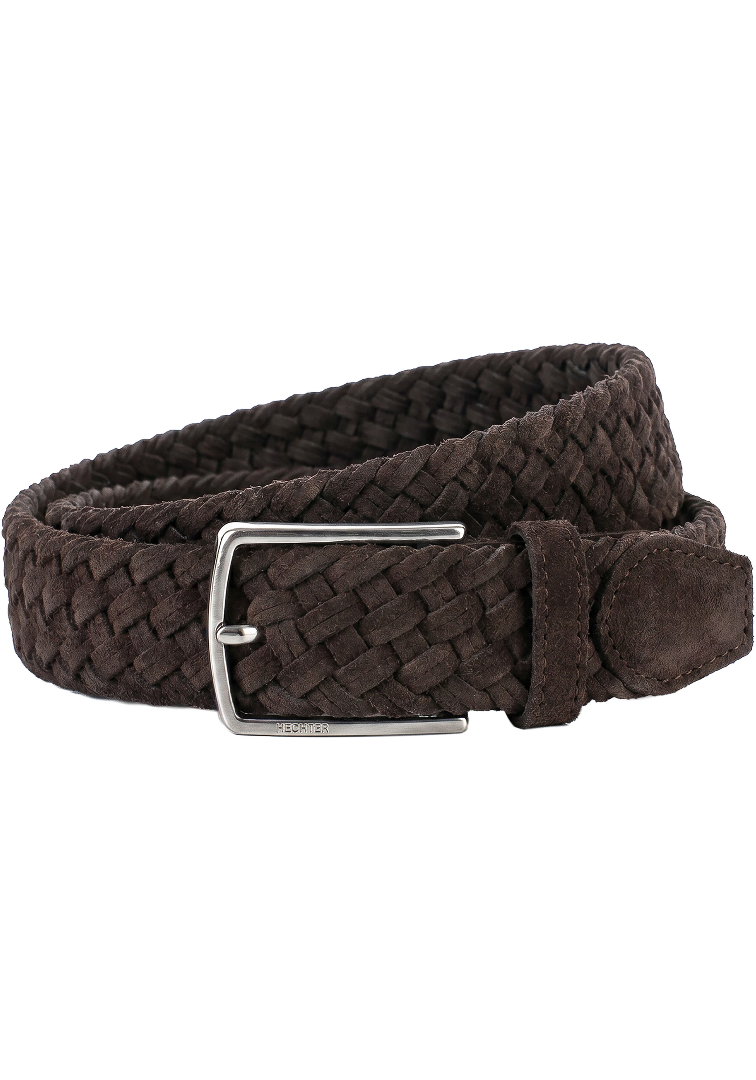 HECHTER leren heren riem, bruin