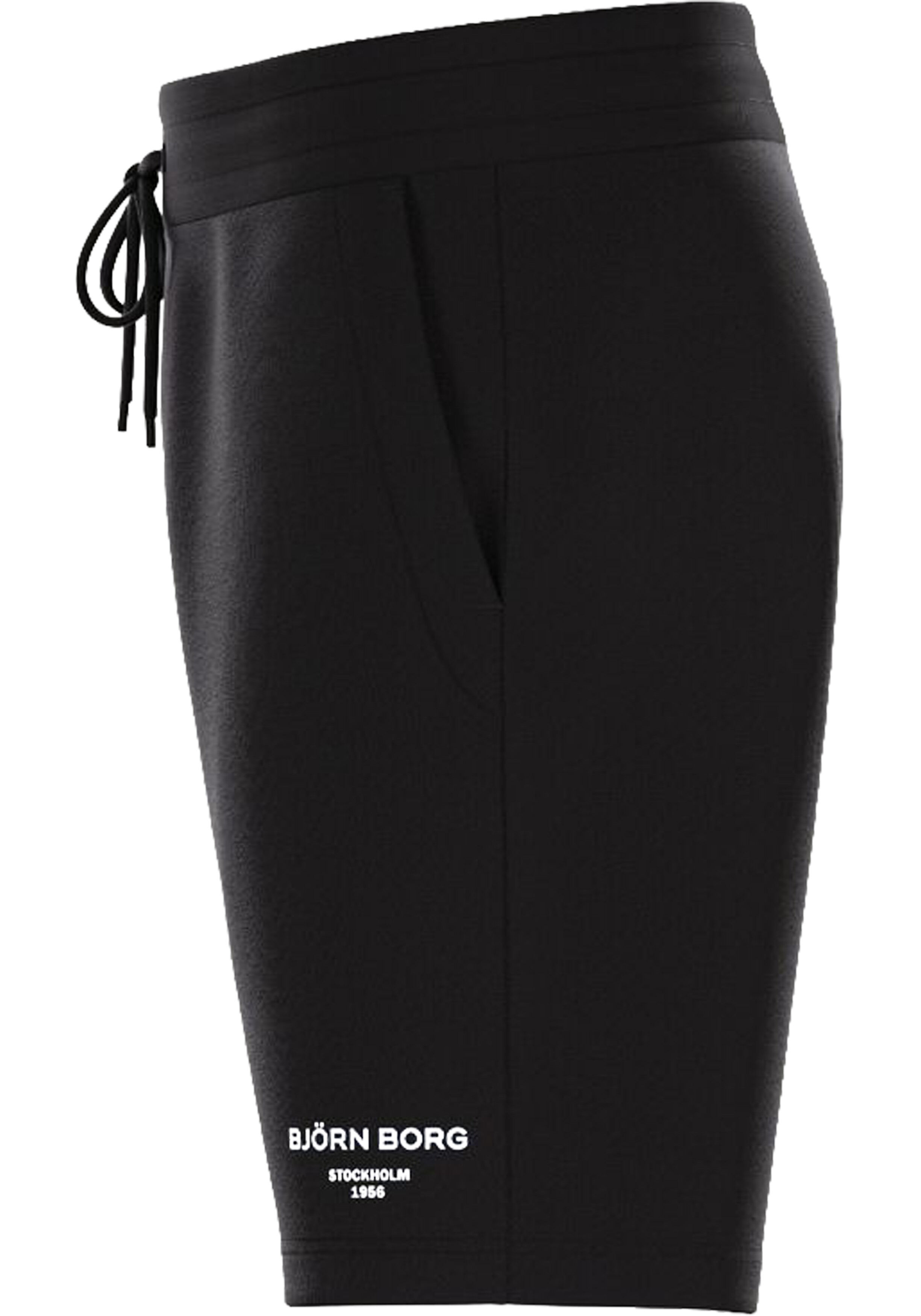 Bjorn Borg Essential 1 Sweatshorts, heren joggingbroek kort, zwart