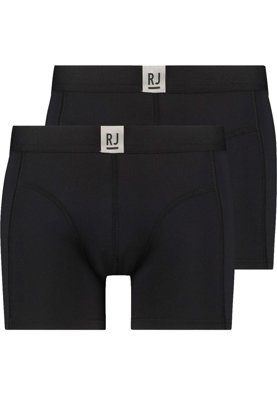 RJ Bodywear Pure Color Jort boxer (2-pack), heren boxer lang, zwart RJ Bodywear Pure Color Jort boxer (2-pack), heren boxer lang, zwart