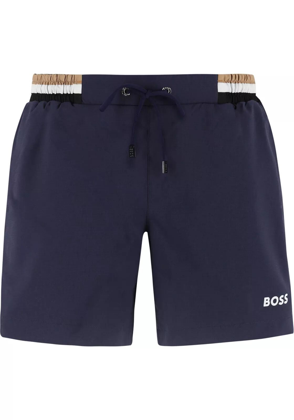 Shop de look: HUGO BOSS zomer 2026 heren strandset navy met wit