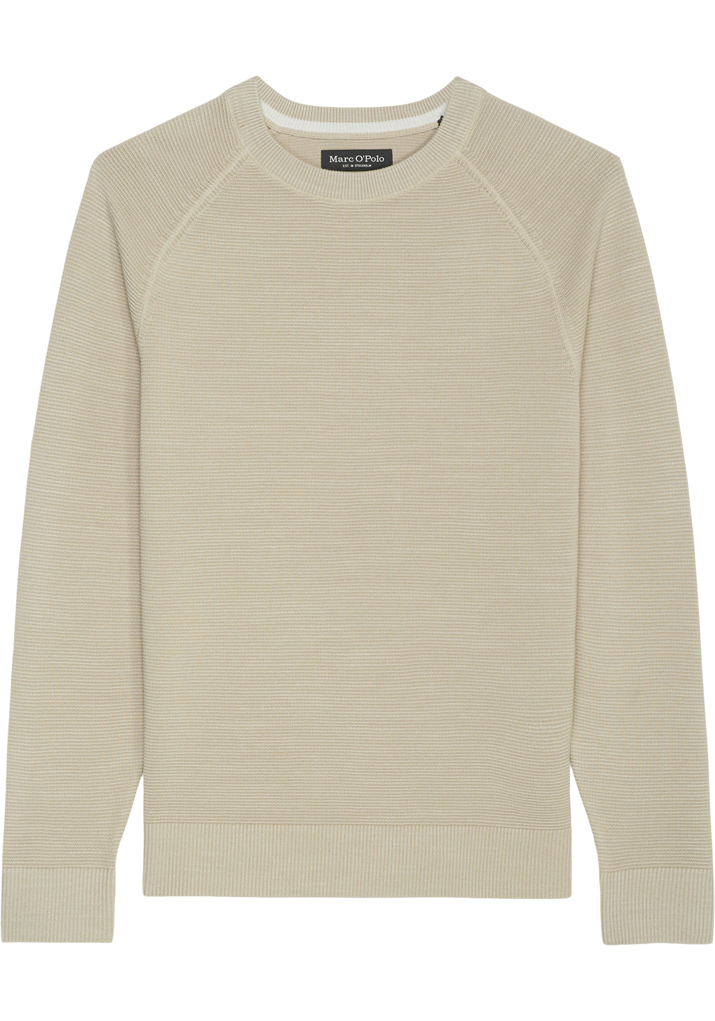 Marc O'Polo regular fit pullover, heren trui katoen met O-hals