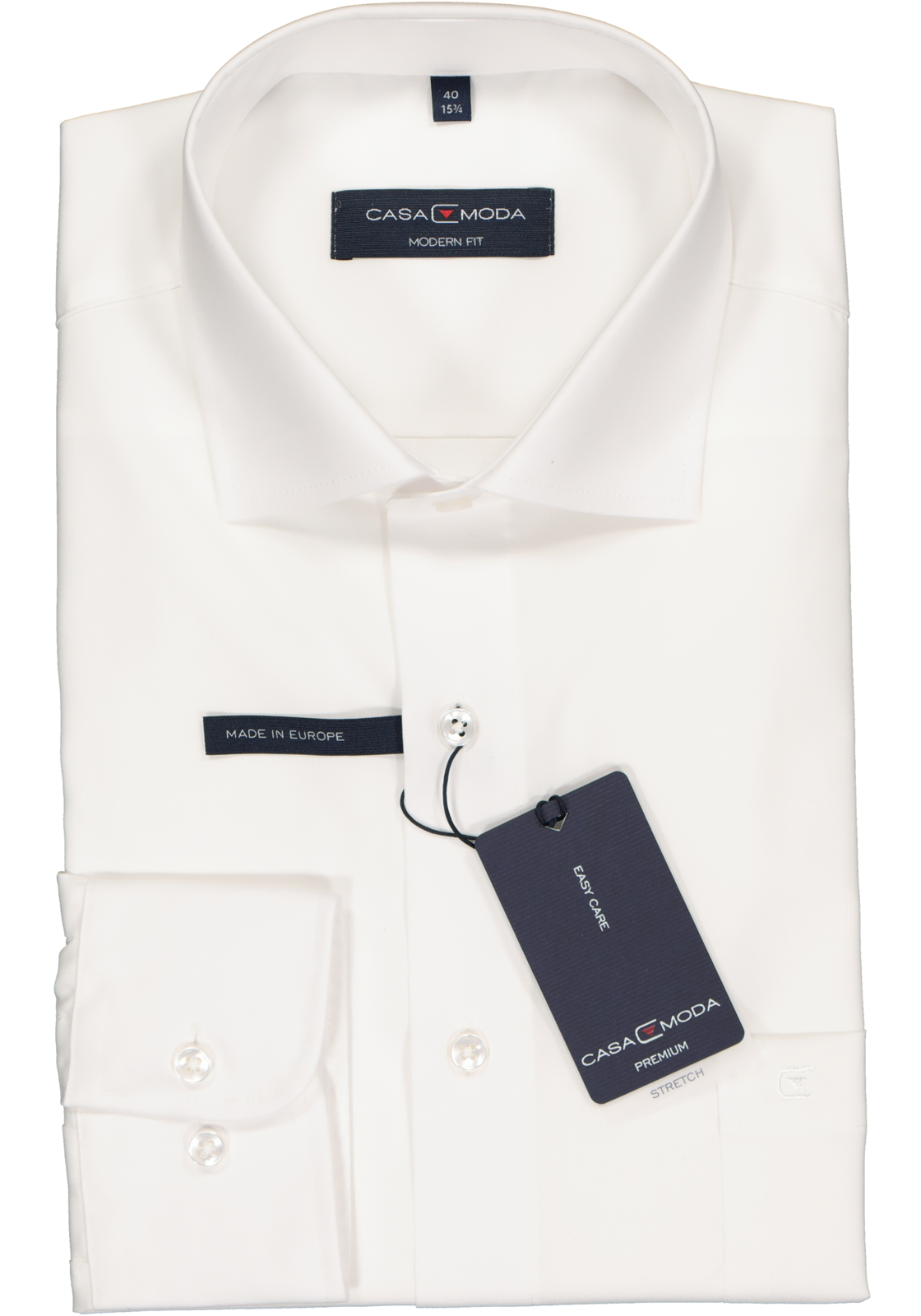 2-4060031393836_casa-moda-overhemd_HR CASA MODA modern fit overhemd, wit