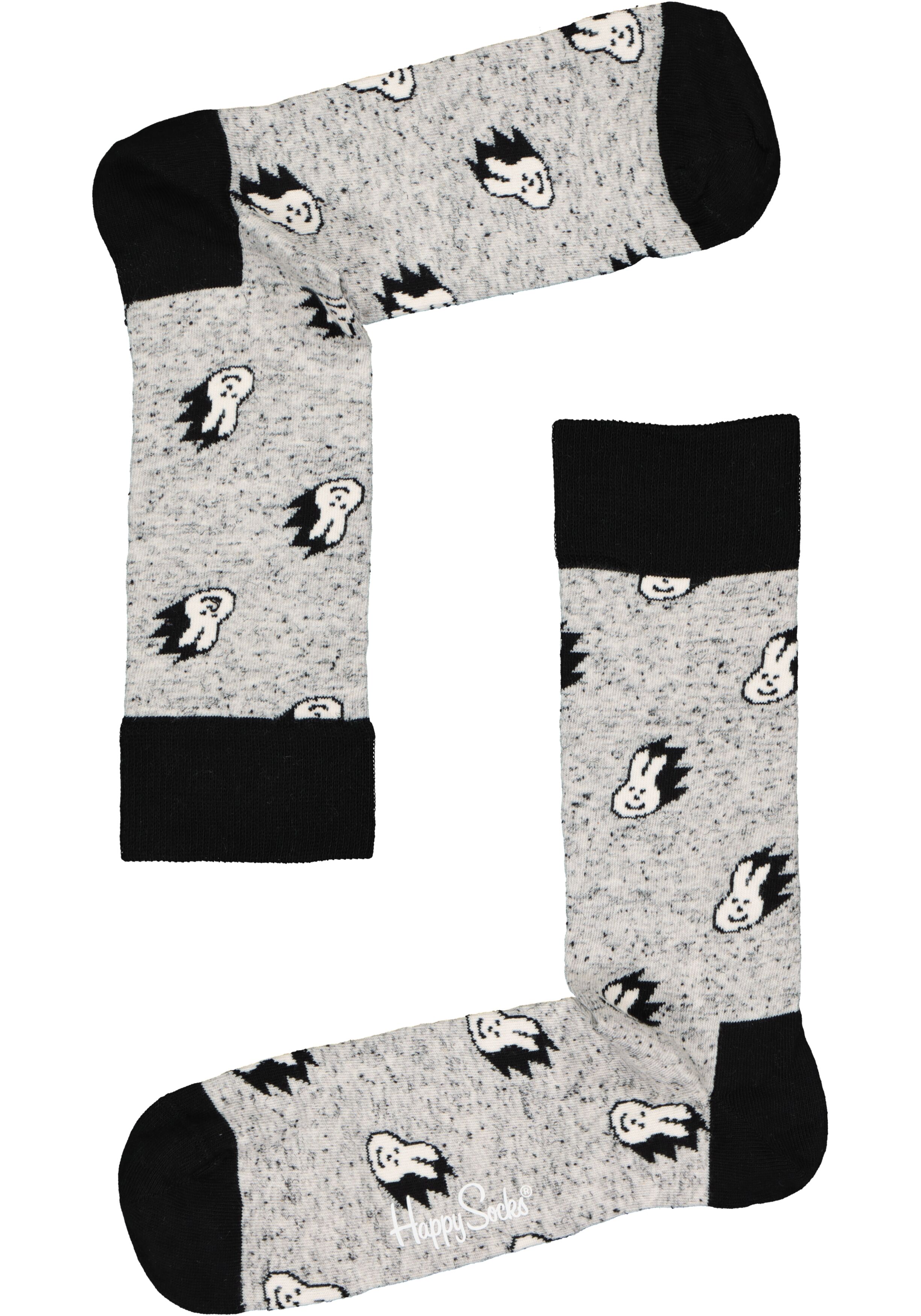 Happy Socks Black & White Socks Gift Set (4-pack), altijd goed, zwart met wit