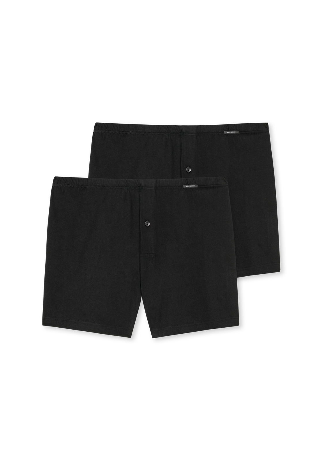 image_2_180930-000_2_1280x1280 SCHIESSER Boxershorts Multipack boxer (2-pack), heren boxershorts jersey zwart