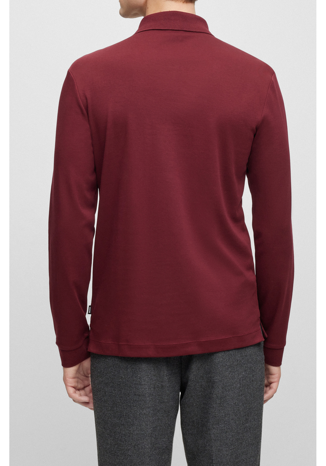 4-4063538135404-hugo_boss-poloshirt_HR BOSS Pado regular fit polo lange mouw, jersey, rood