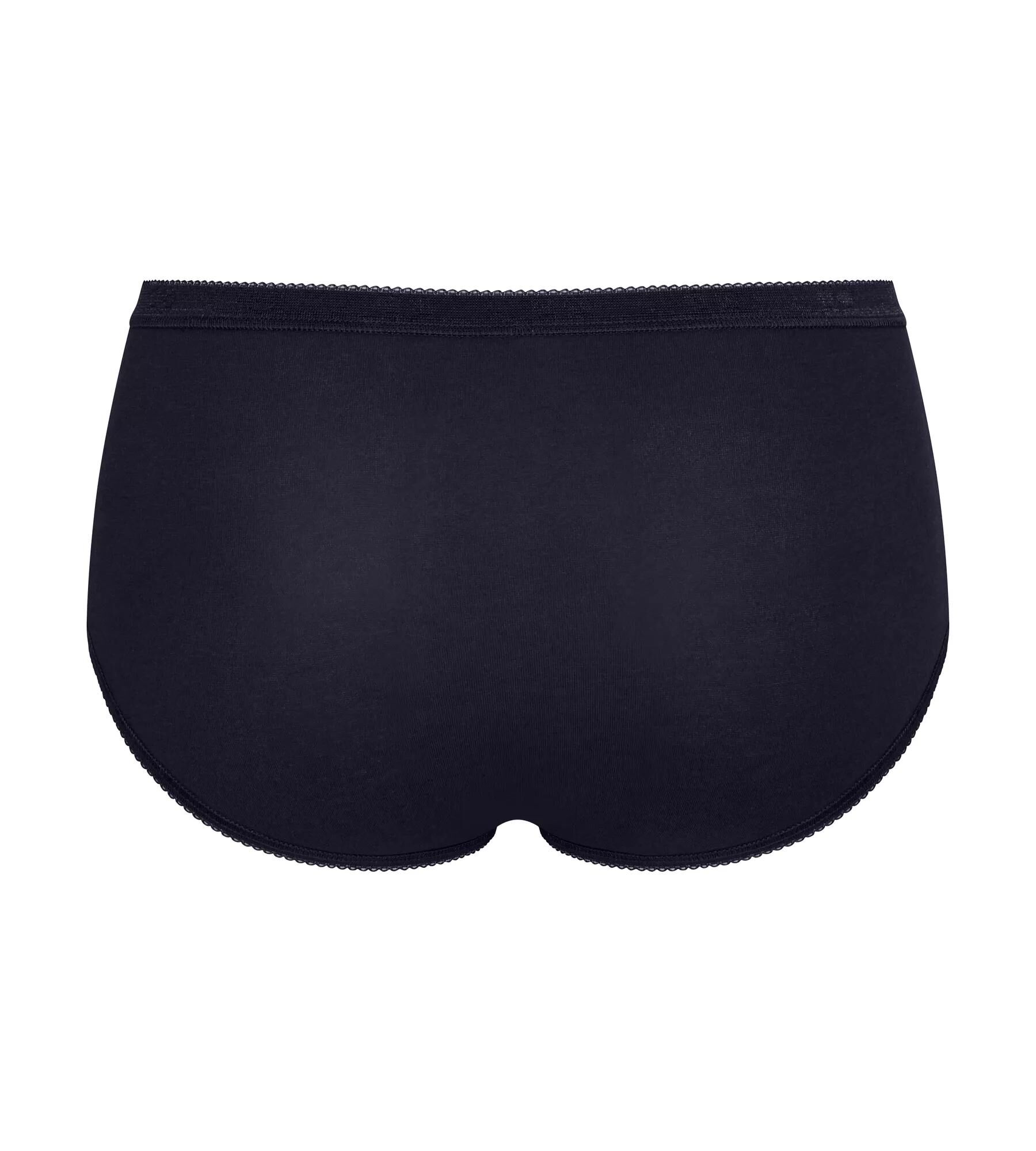 Sloggi Women Basic+ Midi (4-pack), dames slip, wit, grijs, zwart, beige