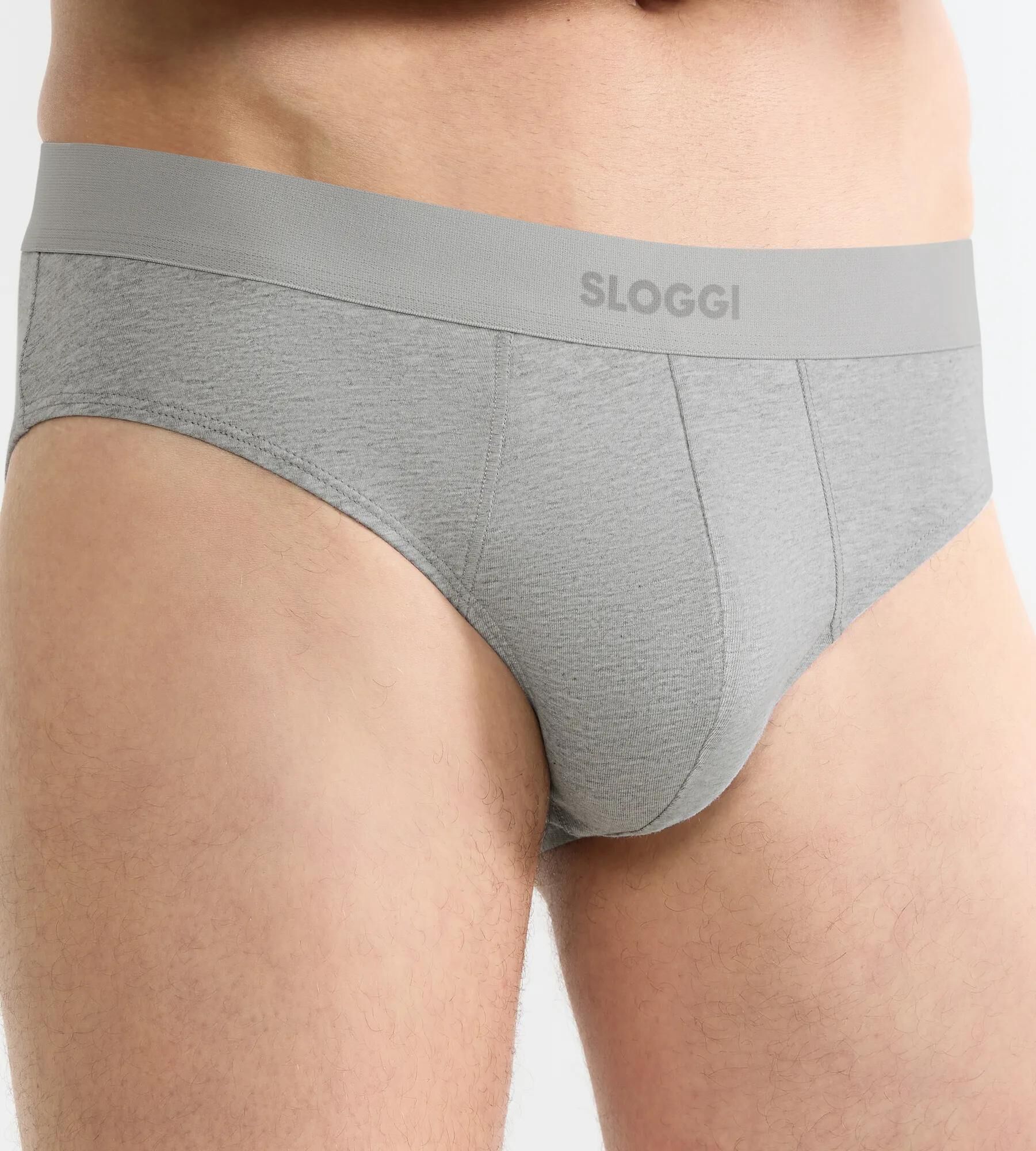 Sloggi Men EVER Ease Brief, heren slip (2-pack), donkergrijs melange