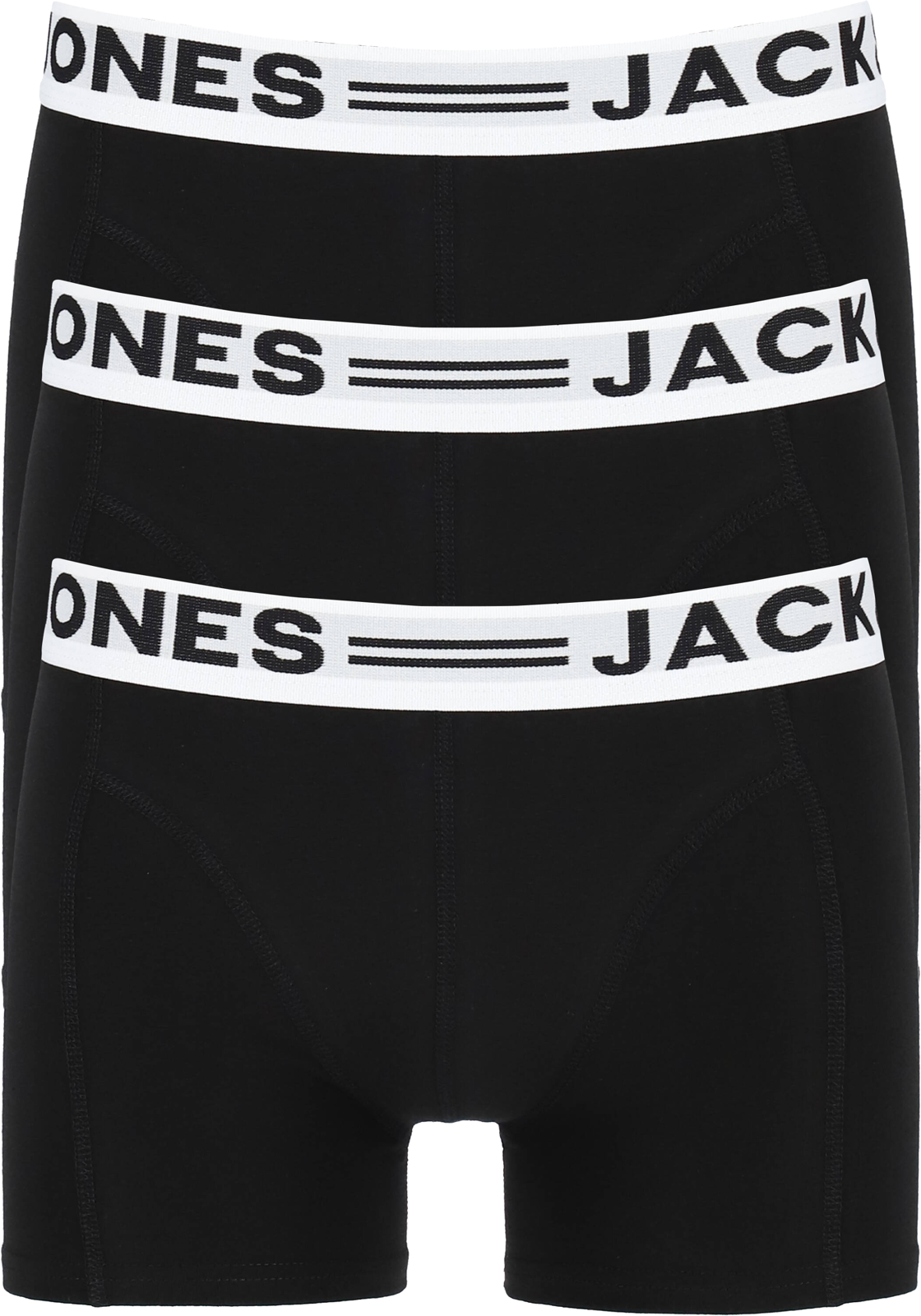 01-5712066789137-jack_and_jones-boxers-zwart-3p_HR Jack & Jones heren boxers Sense trunks (3-pack), zwart