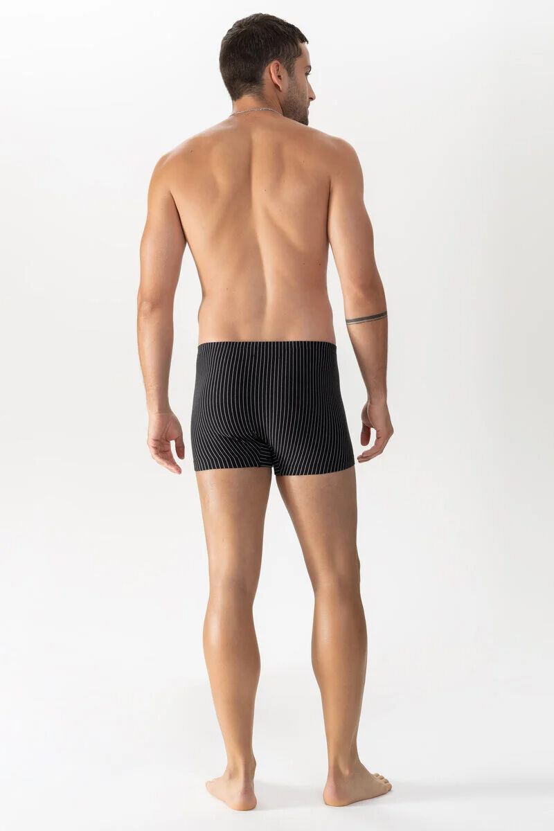 Mey heren shorty BC stripes, boxers kort, zwart