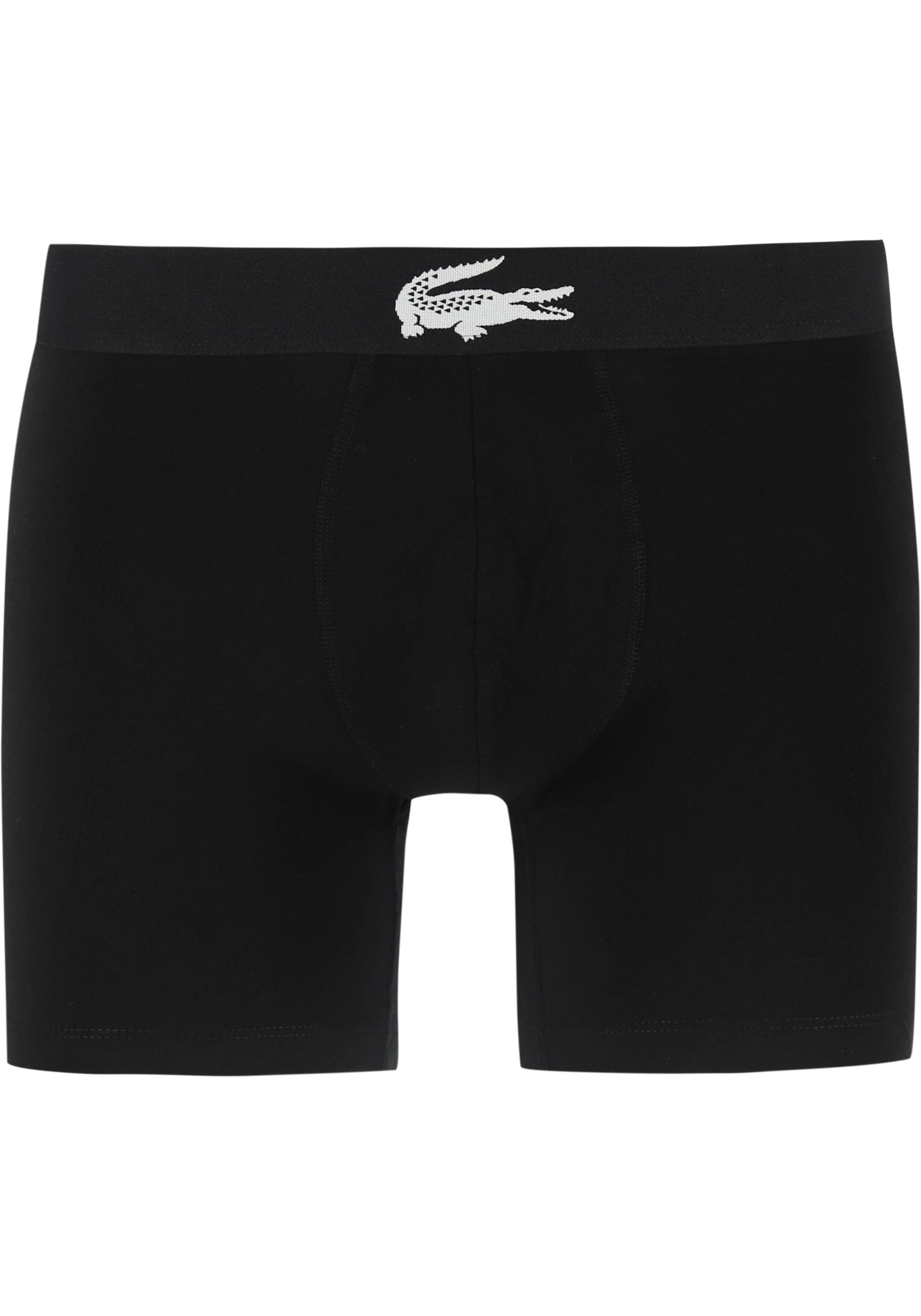 Lacoste boxer briefs (3-pack), heren boxers normale lengte, zwart