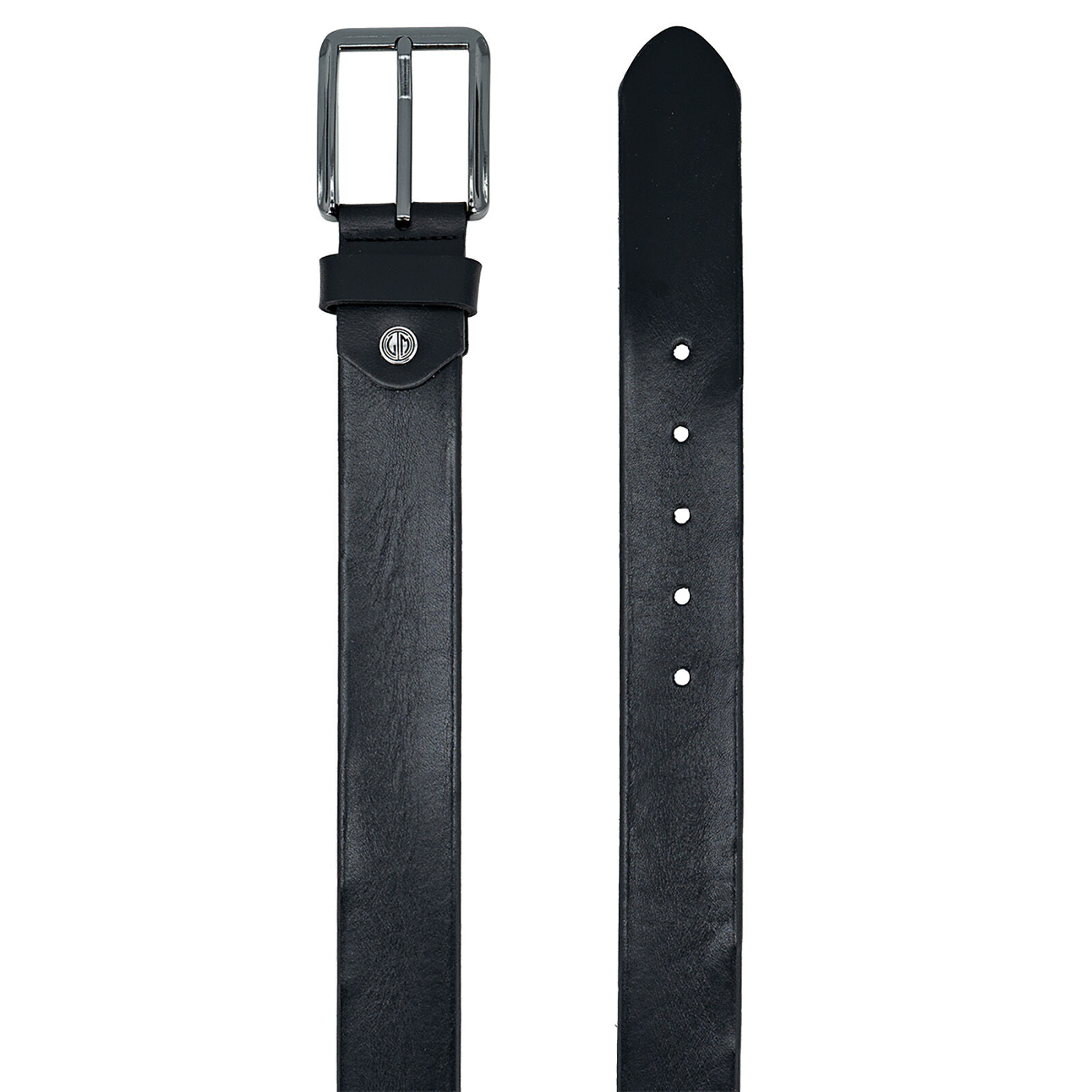 LINDENMANN leren heren riem, zwart