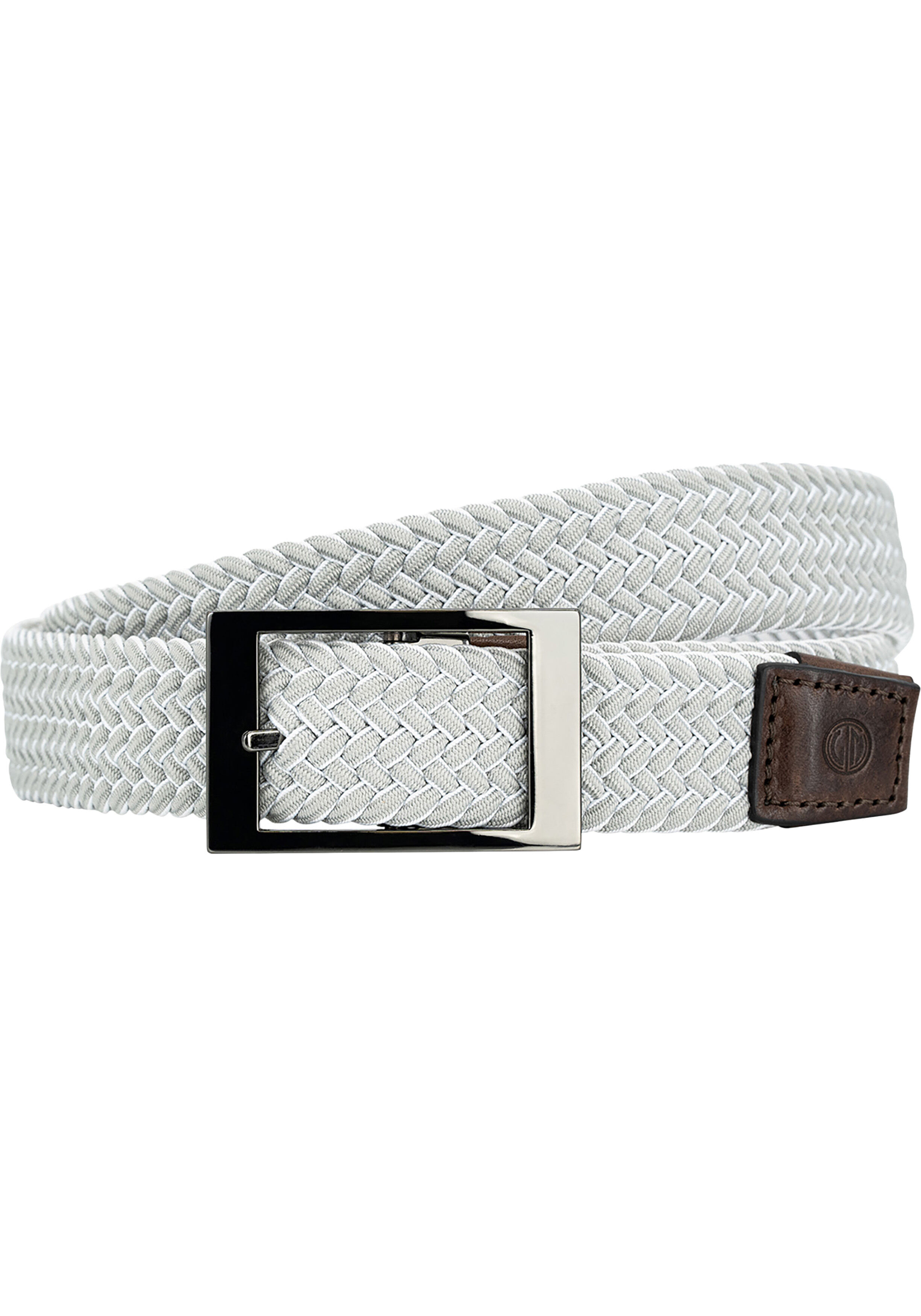 LINDENMANN leren heren riem, wit