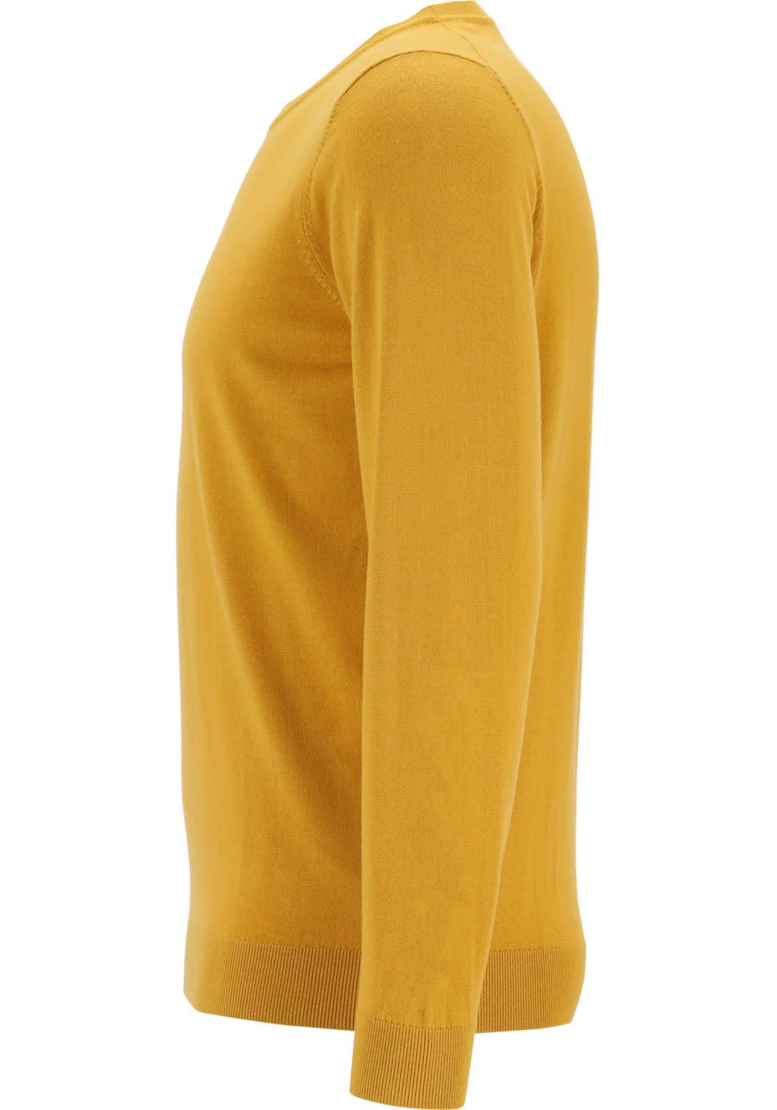 02-4062534754398-Marvelis-Marvelis_TR_geel_63212554_4fotos_HR MARVELIS modern fit trui wol, O-hals, okergeel