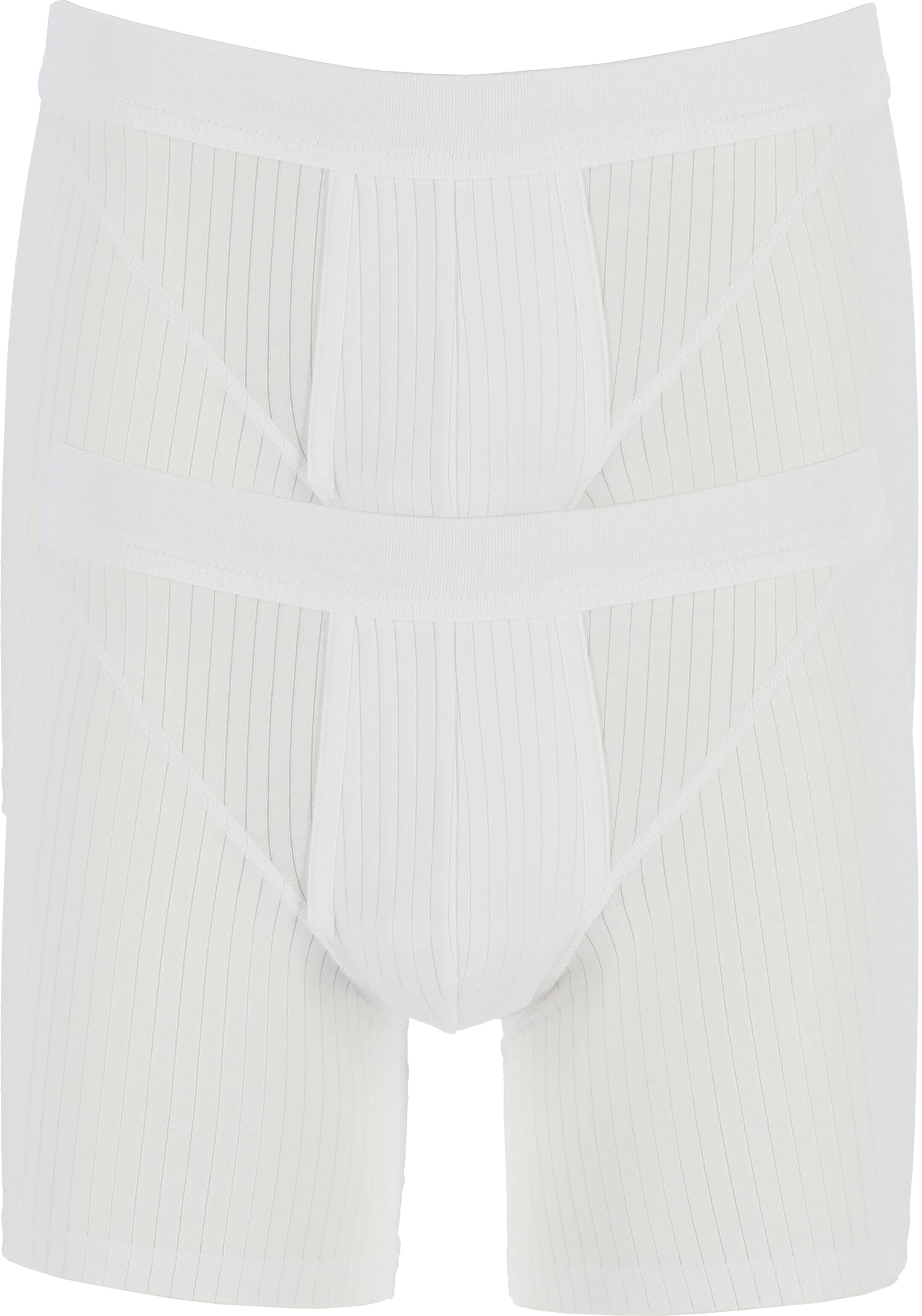 SCHIESSER Authentic shorts (2-pack), met gulp, wit 